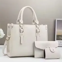 Brand 3 Piece Set Women's Bags 2024 New Large Capacity Tote Bag High Quality Leather Women Handbag Luxury Designer Shoulder Bag