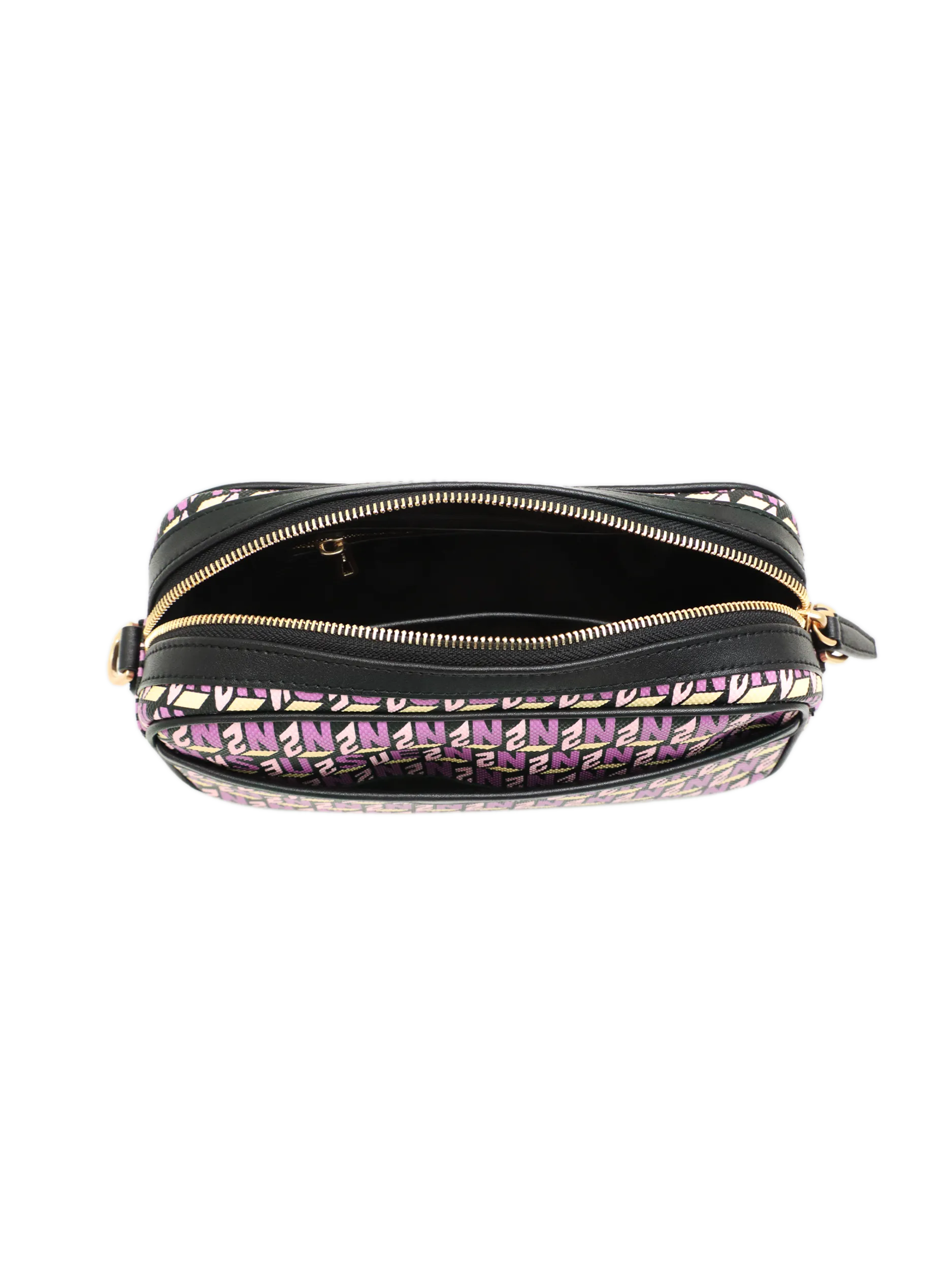 Brand Cross Body Monogram Bag - Purple