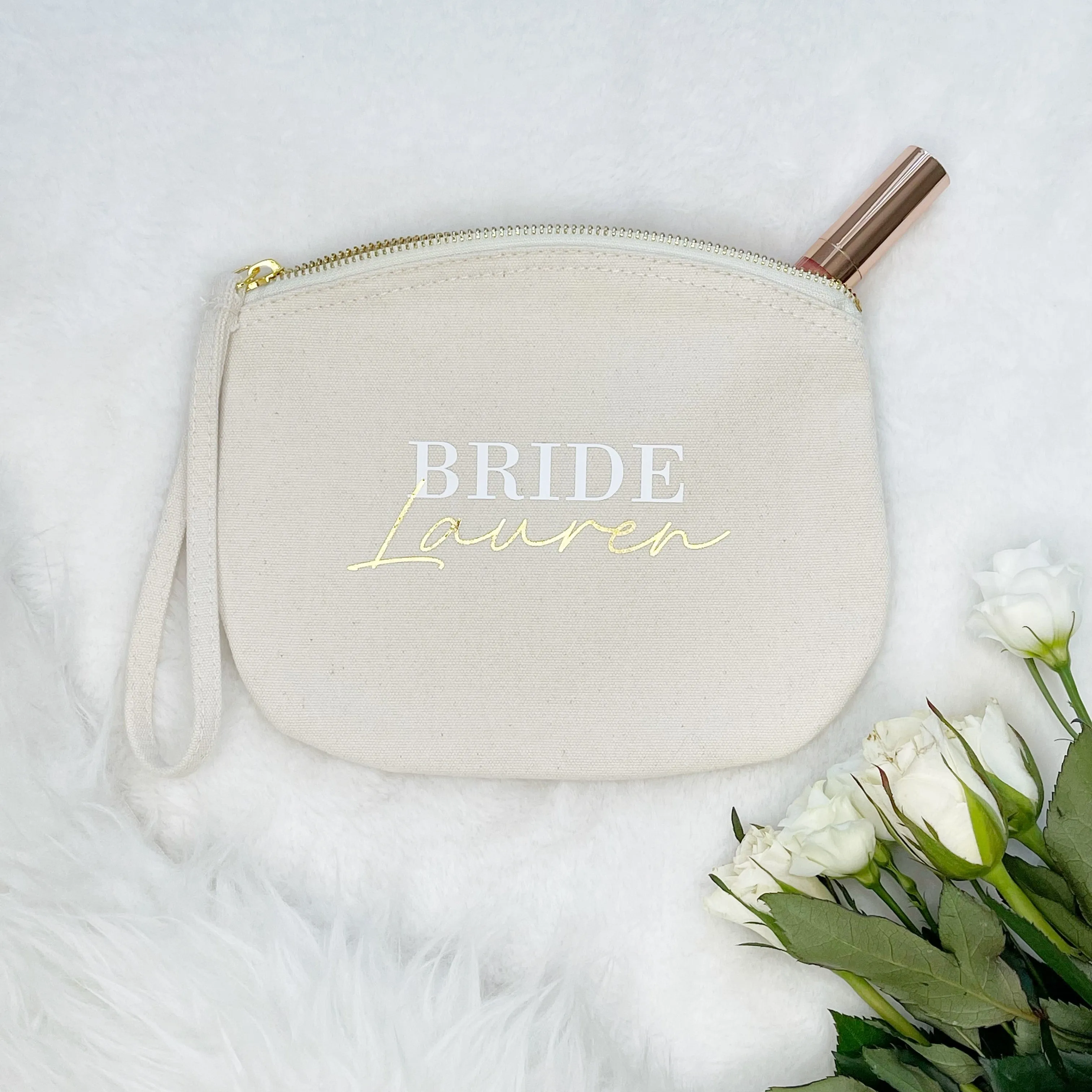 Bride Personalised Wedding Make Up Bag