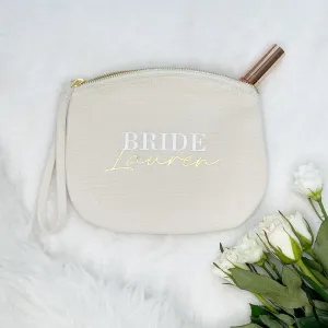Bride Personalised Wedding Make Up Bag