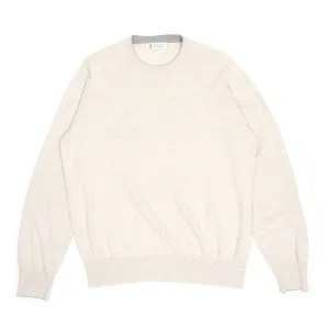 Brunello Cucinelli Crewneck Sweater w/ Elbow Patches Size 50