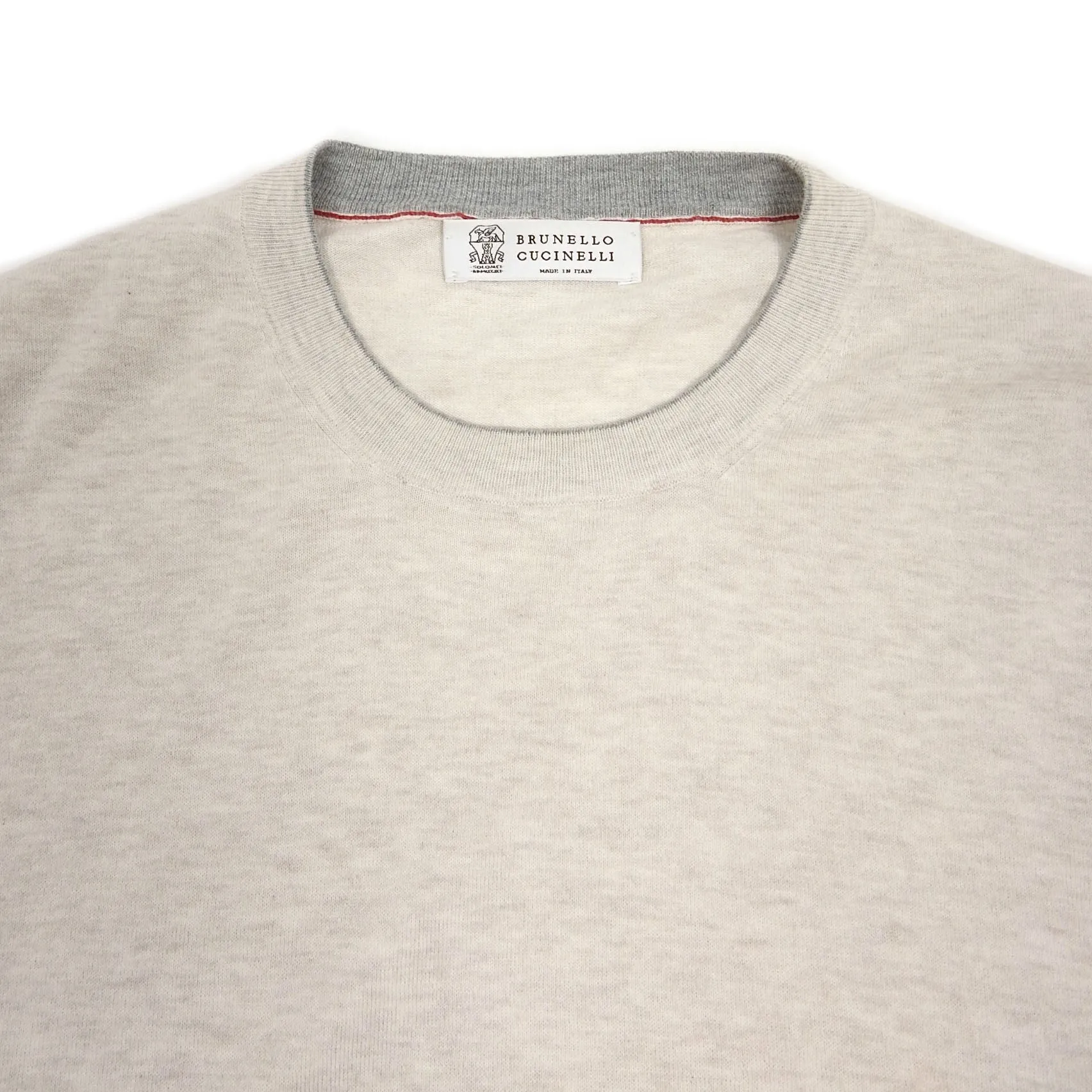 Brunello Cucinelli Crewneck Sweater w/ Elbow Patches Size 50