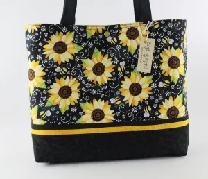 Bumblebees and Sunflowers Shoulder Bag Purse