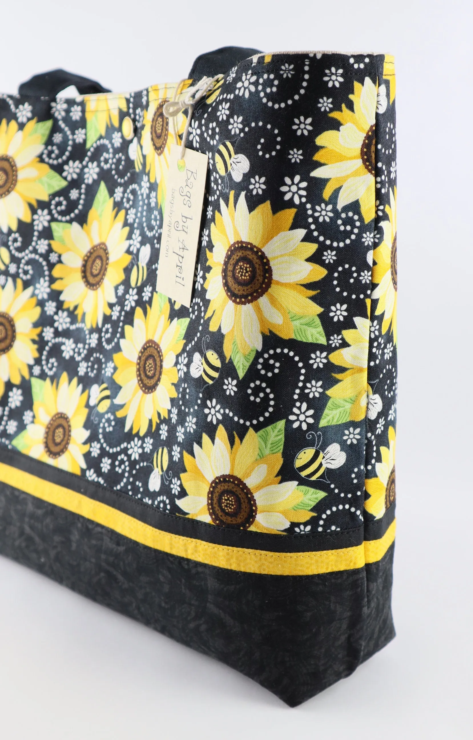 Bumblebees and Sunflowers Shoulder Bag Purse