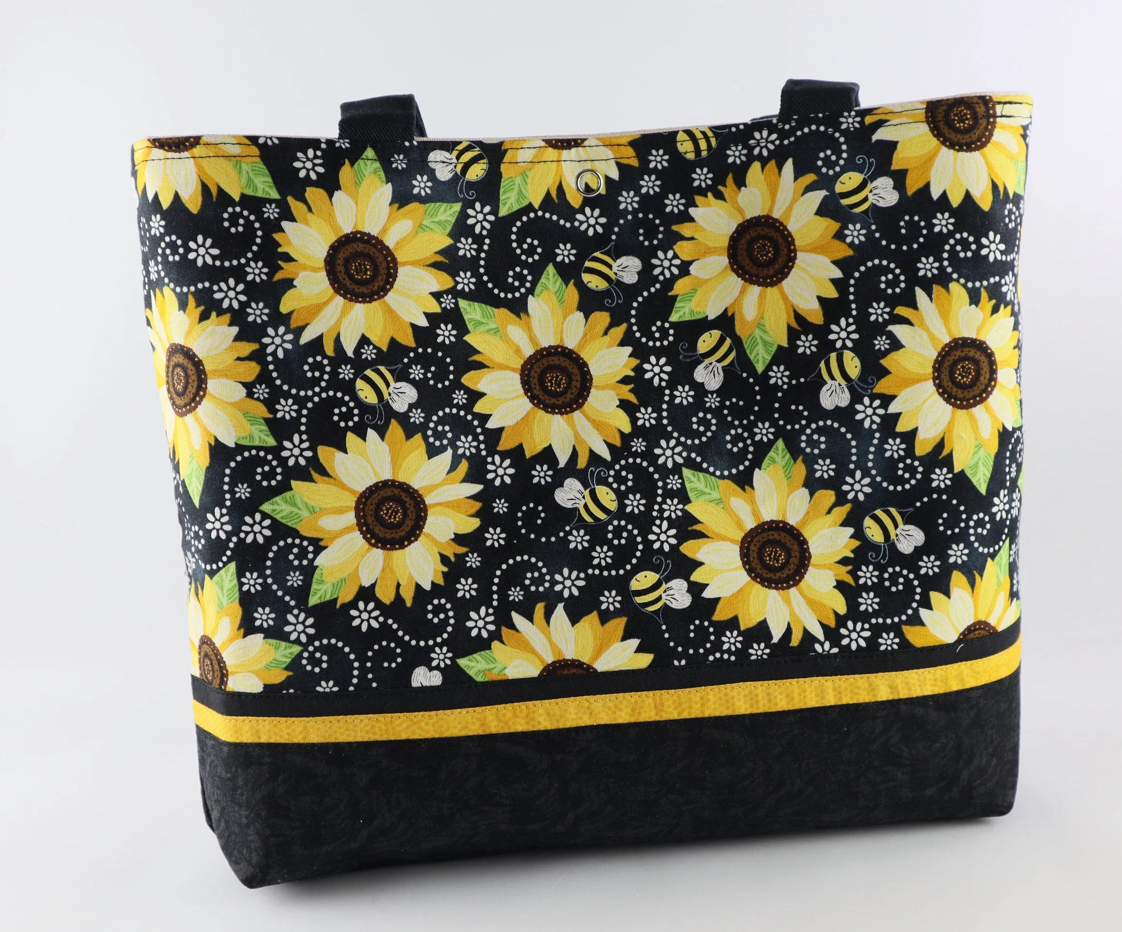 Bumblebees and Sunflowers Shoulder Bag Purse