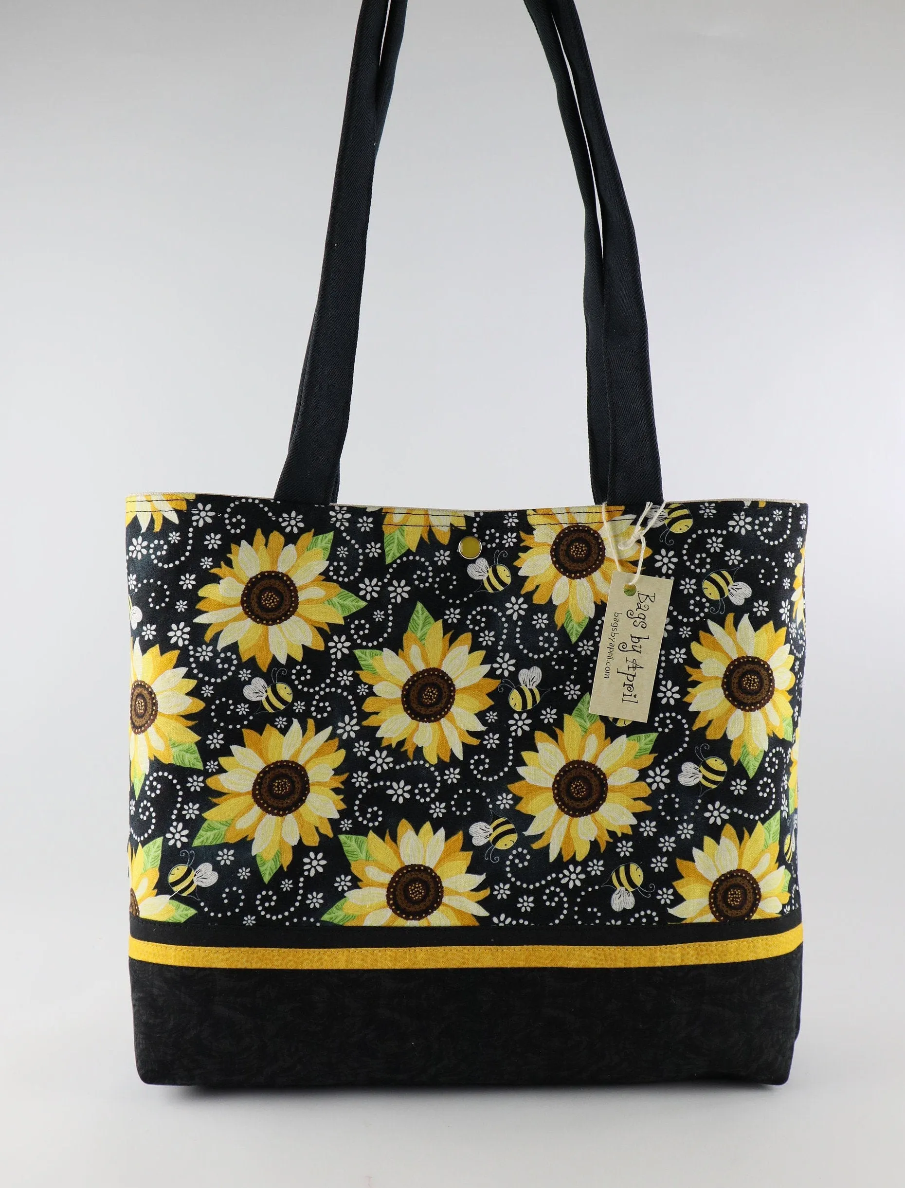 Bumblebees and Sunflowers Shoulder Bag Purse