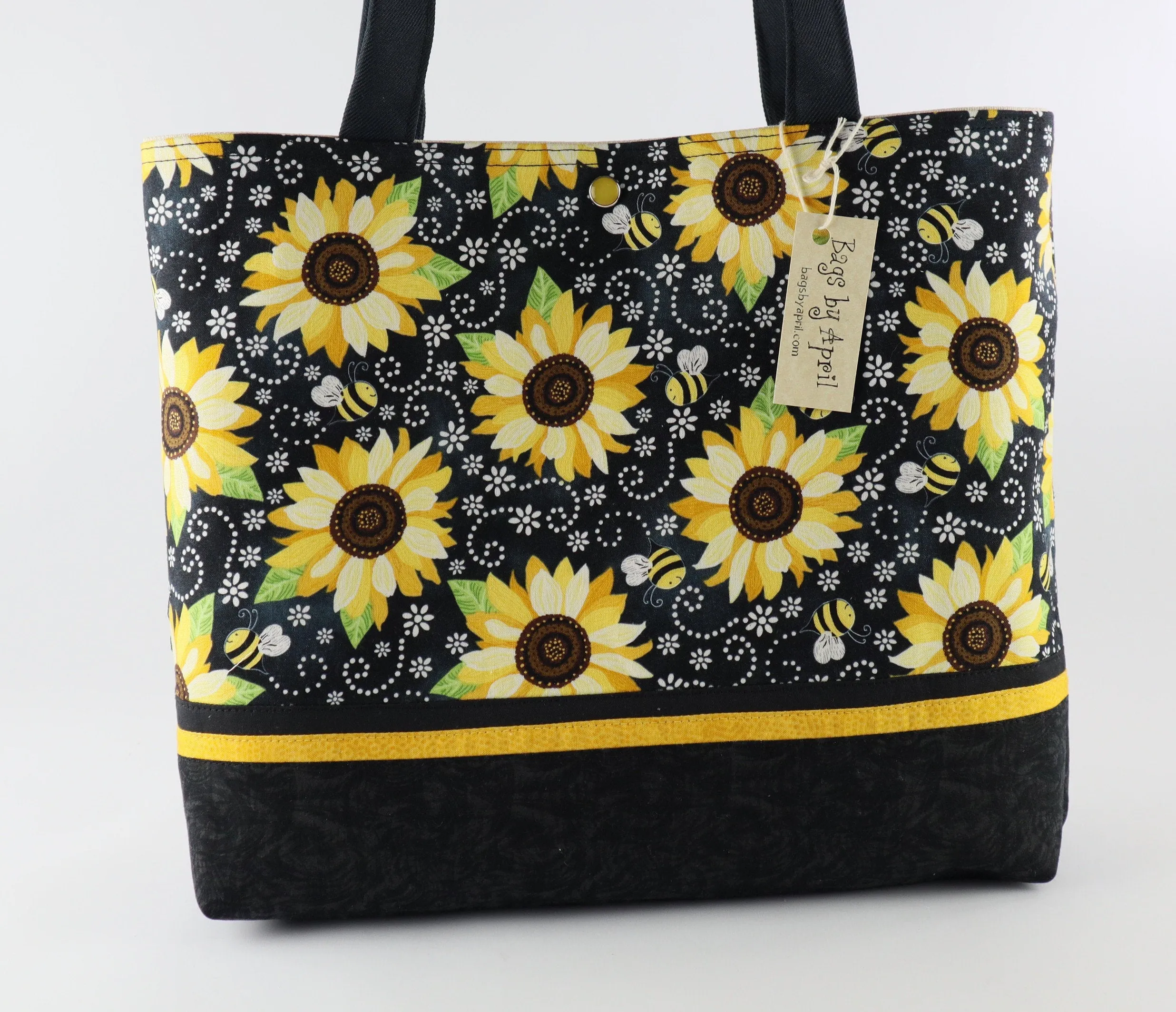 Bumblebees and Sunflowers Shoulder Bag Purse