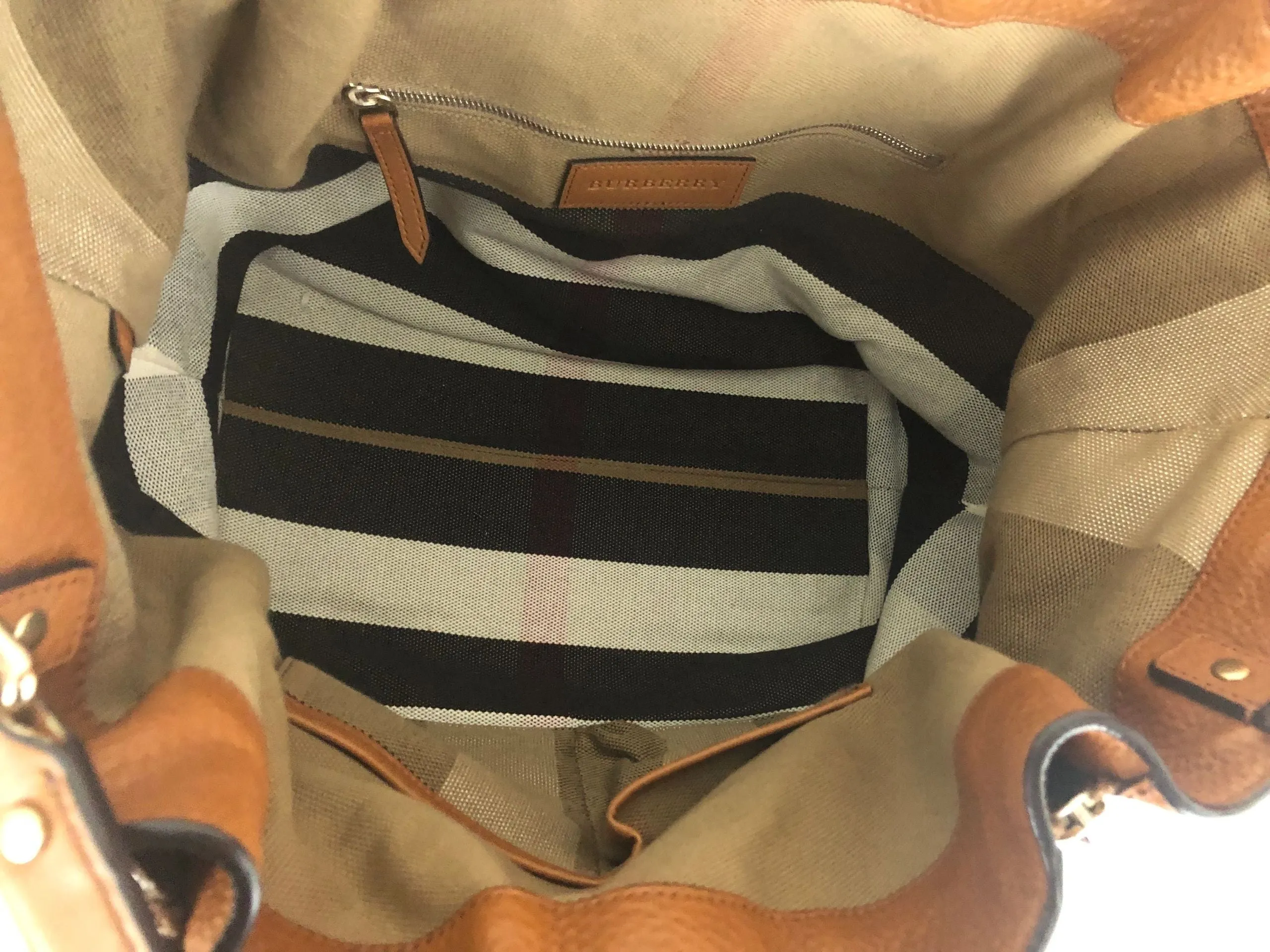 Burberry Maidstone Leather Tote
