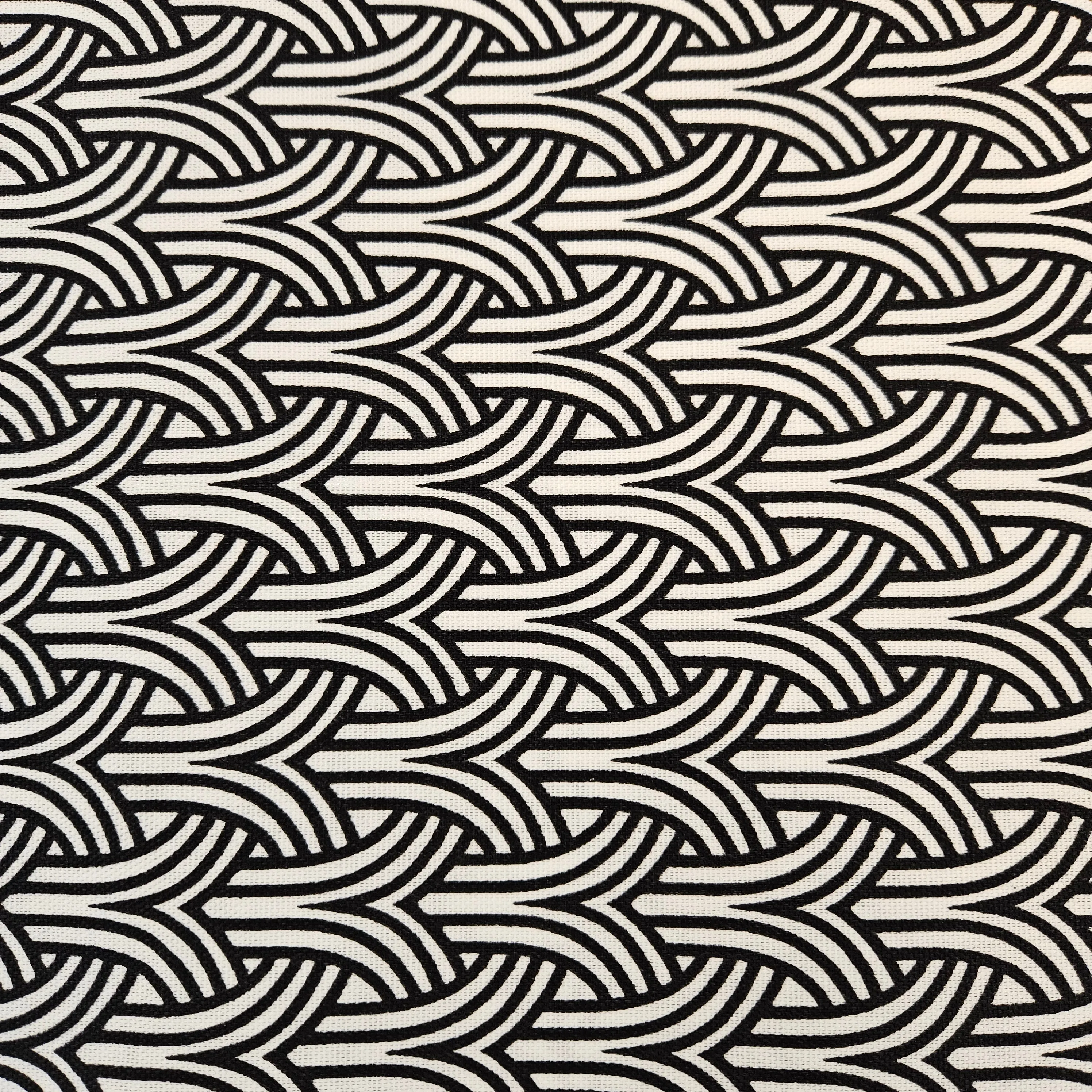Canvas Black & White Geometric Print