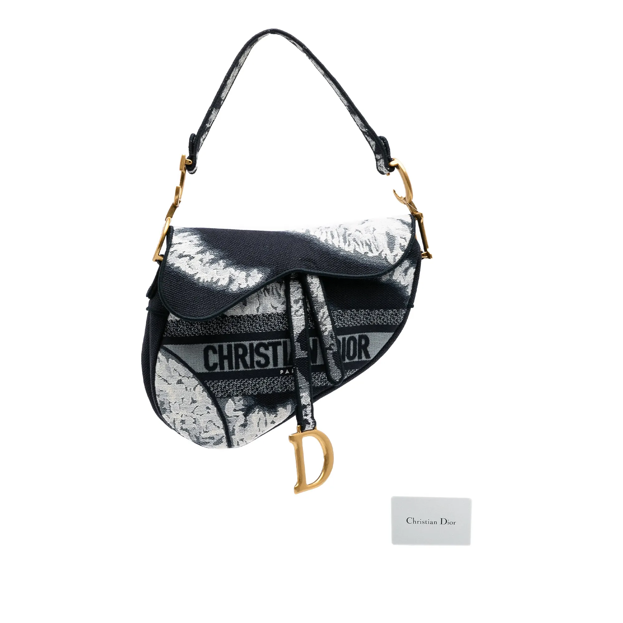 Canvas Embroidered Tie Dye Saddle Bag