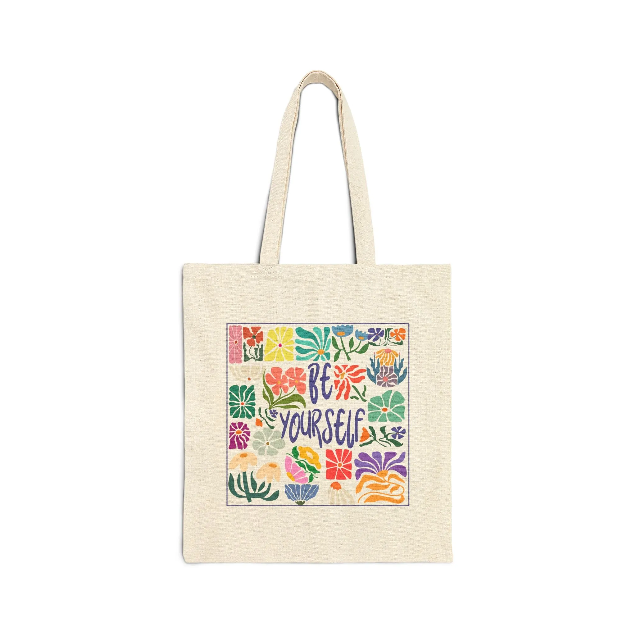 Canvas Tote Bag - "Be Yourself'