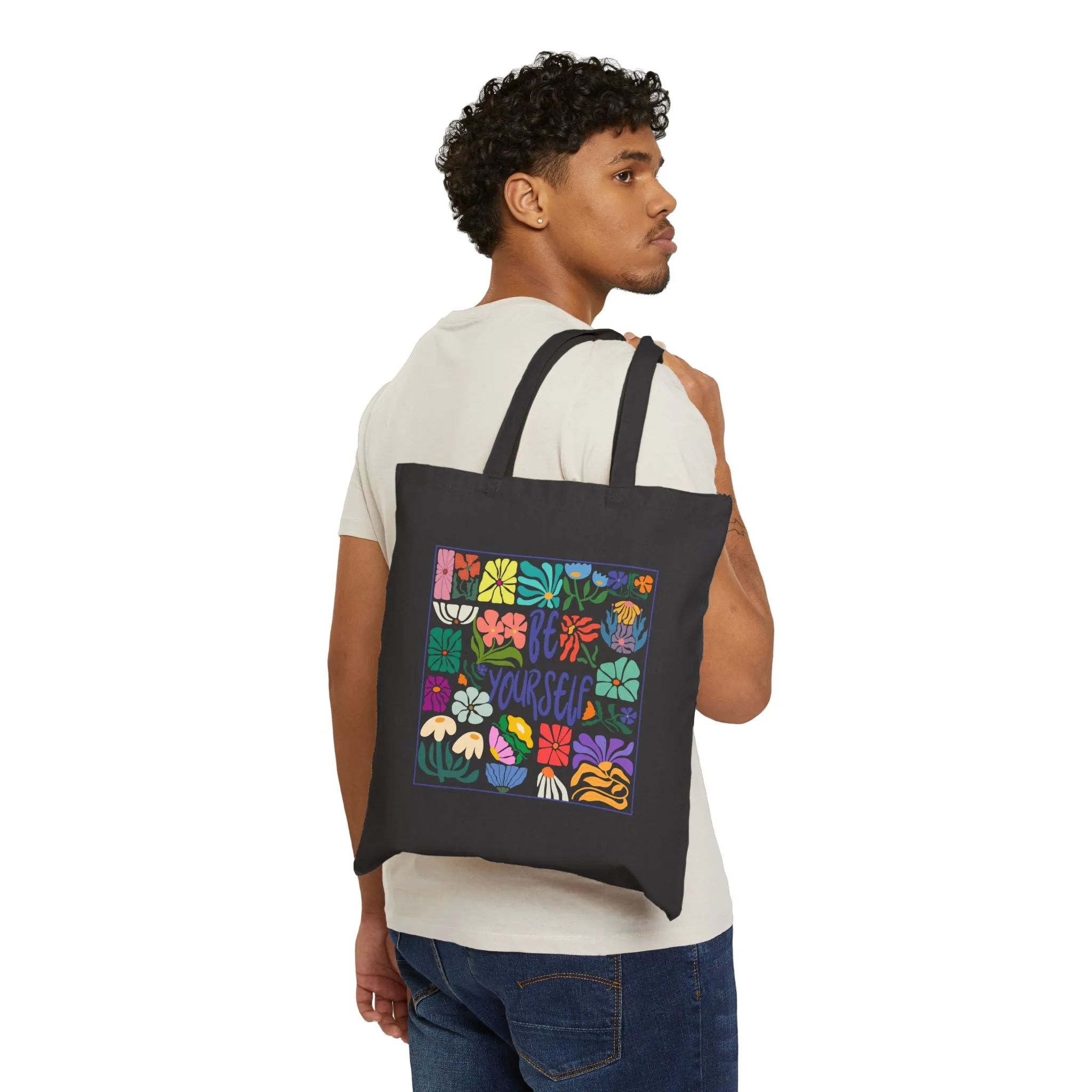 Canvas Tote Bag - "Be Yourself'