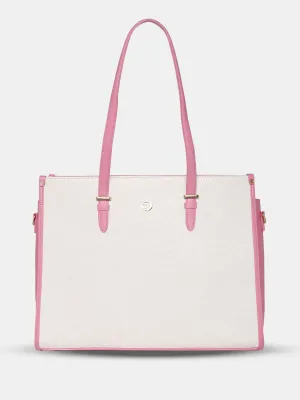 Caprese Aurora Large Pink Laptop Tote Bag