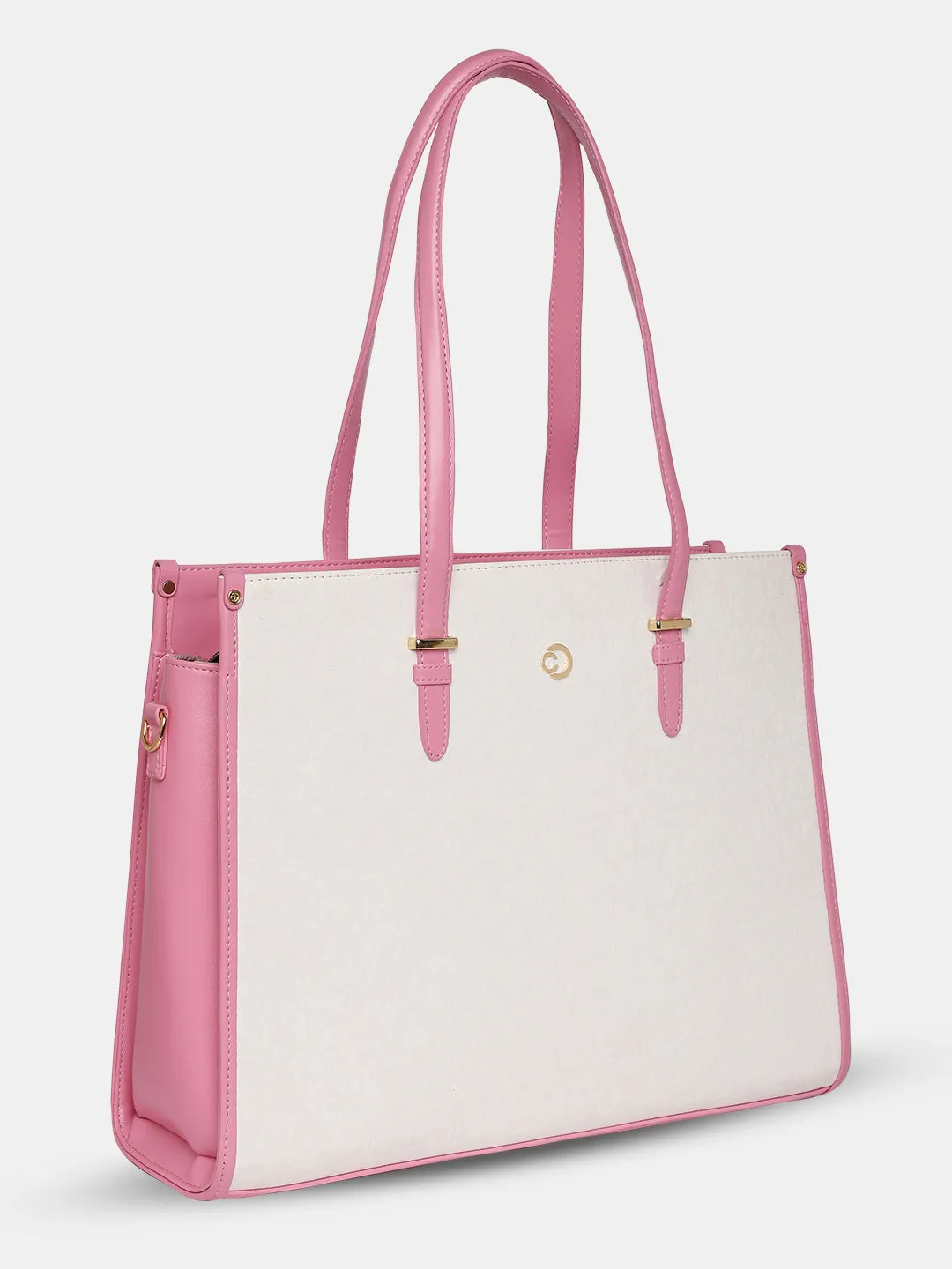 Caprese Aurora Large Pink Laptop Tote Bag