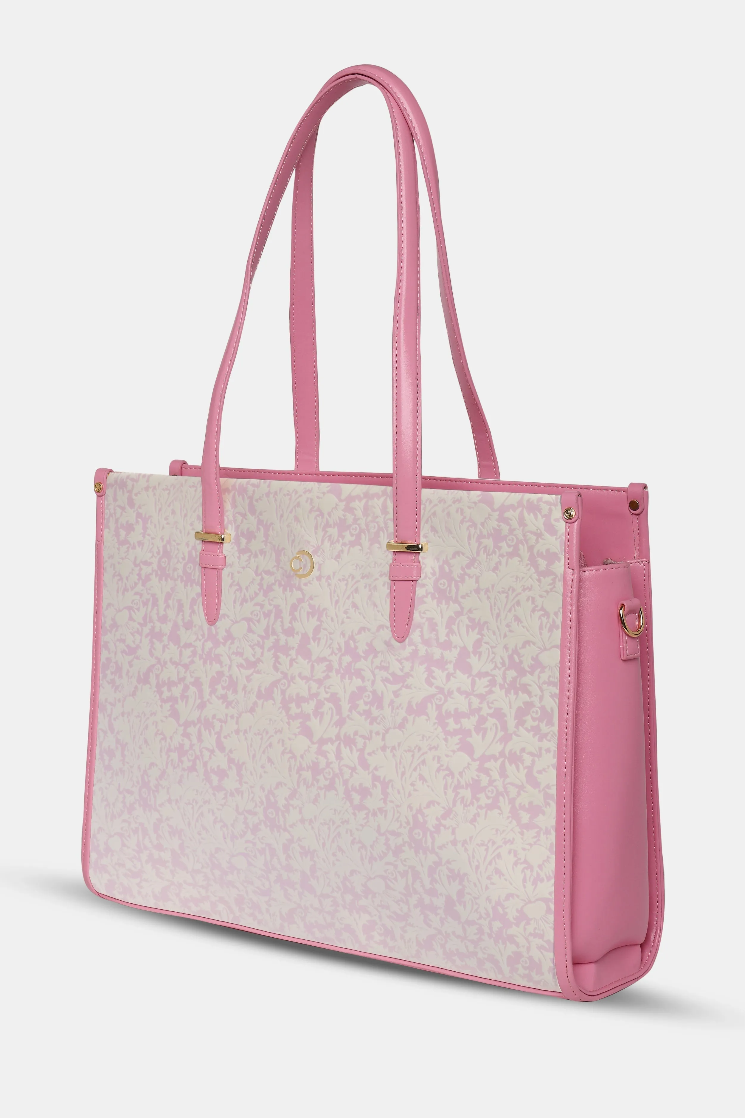Caprese Aurora Large Pink Laptop Tote Bag