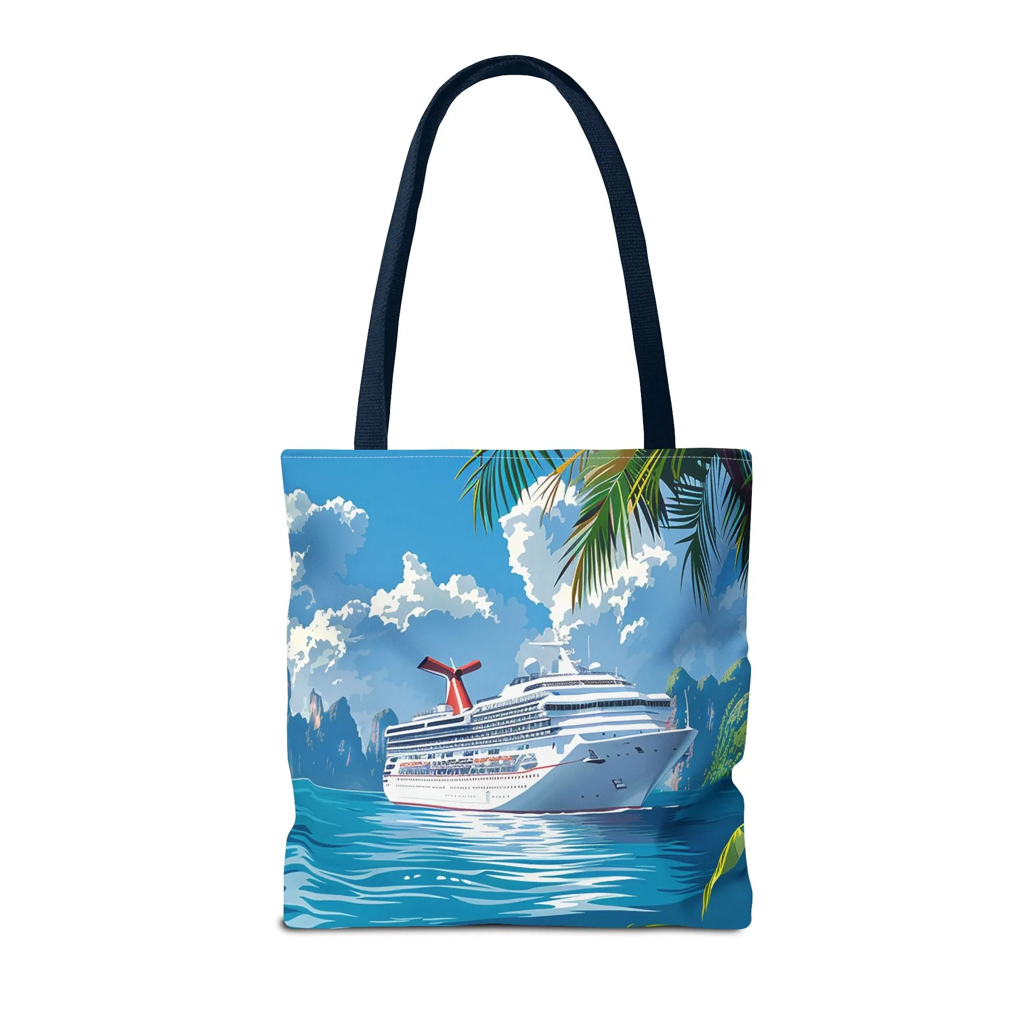 Caribbean Cruise Bliss Tote Bag - Set Sail in Style - Paradise at Your Side! Available in 3 sizes.