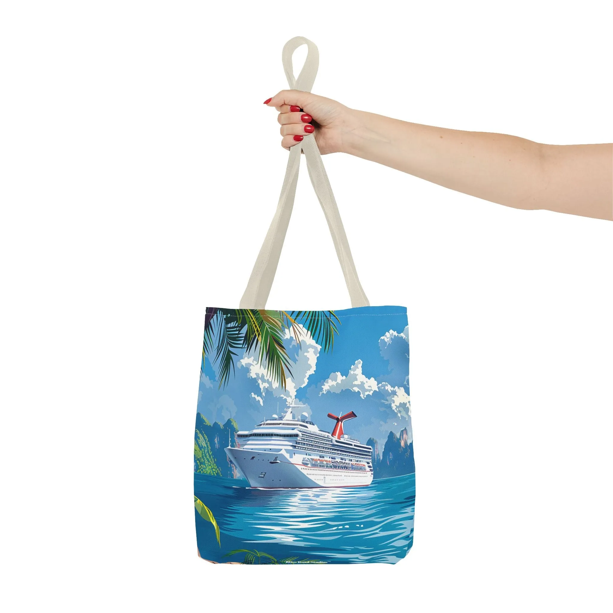 Caribbean Cruise Bliss Tote Bag - Set Sail in Style - Paradise at Your Side! Available in 3 sizes.