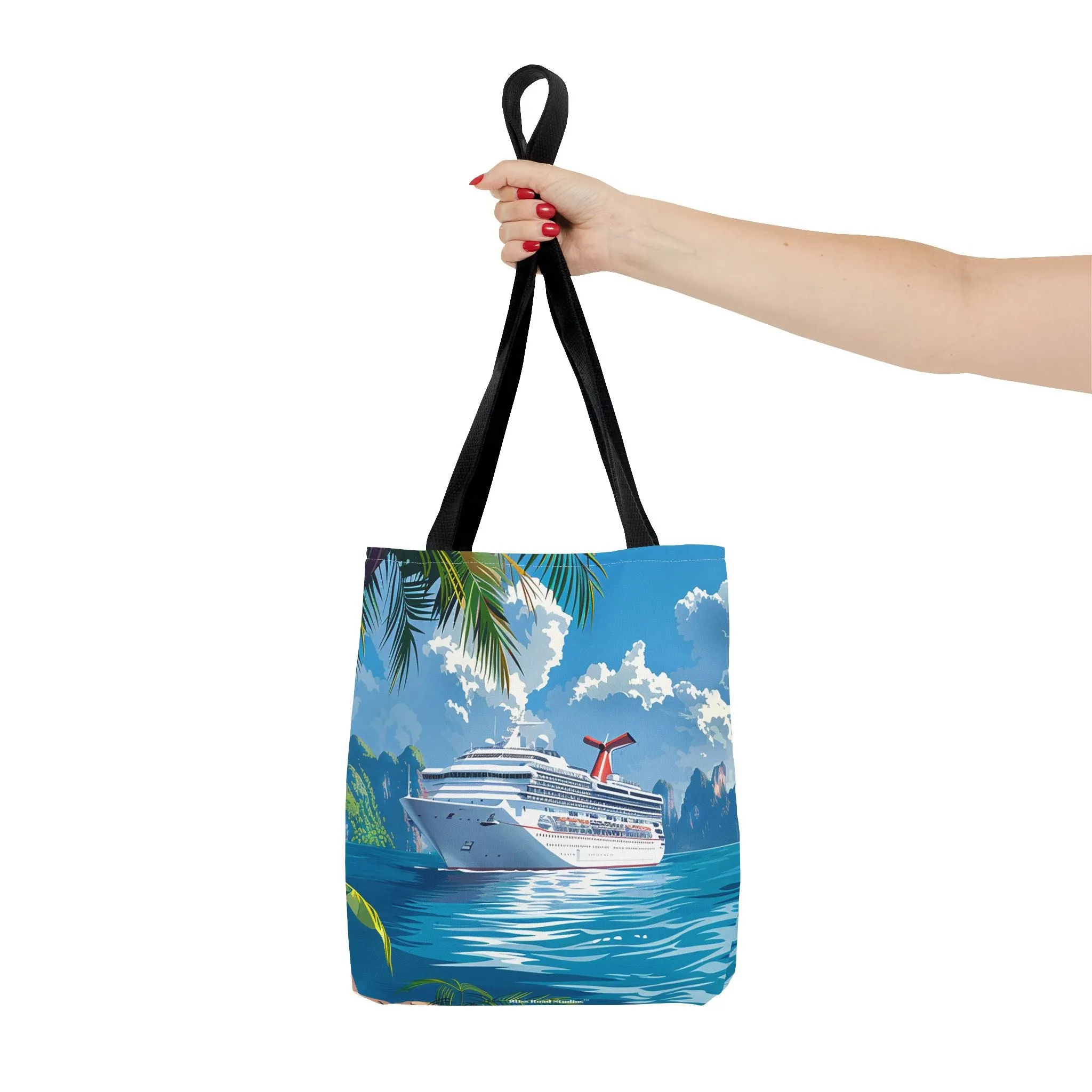 Caribbean Cruise Bliss Tote Bag - Set Sail in Style - Paradise at Your Side! Available in 3 sizes.