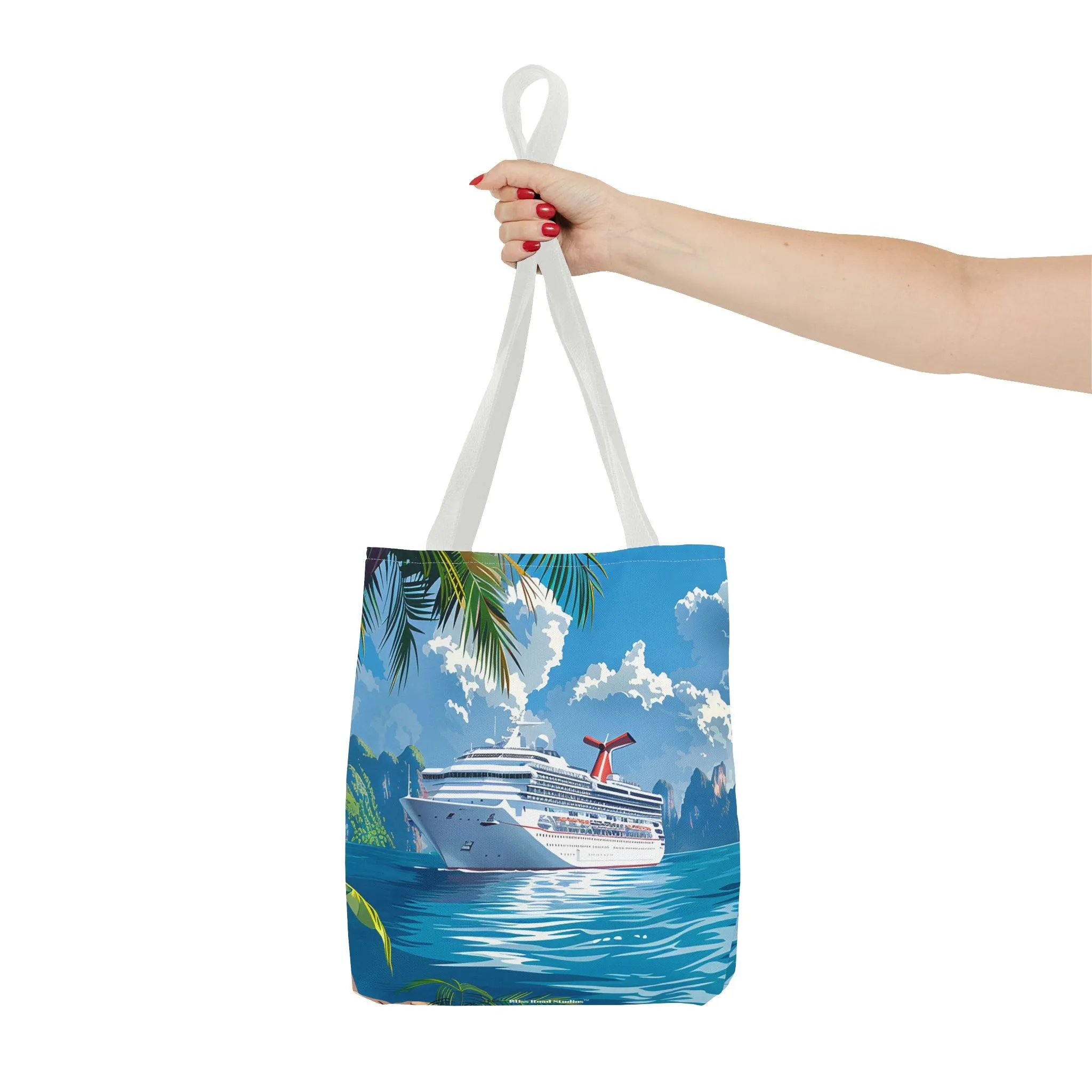Caribbean Cruise Bliss Tote Bag - Set Sail in Style - Paradise at Your Side! Available in 3 sizes.