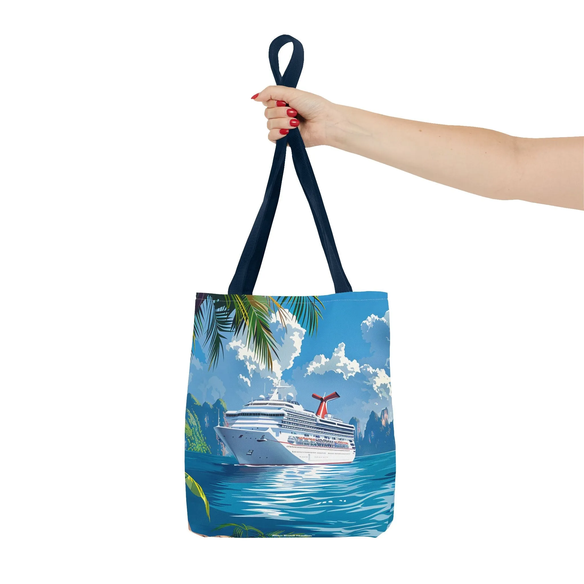 Caribbean Cruise Bliss Tote Bag - Set Sail in Style - Paradise at Your Side! Available in 3 sizes.