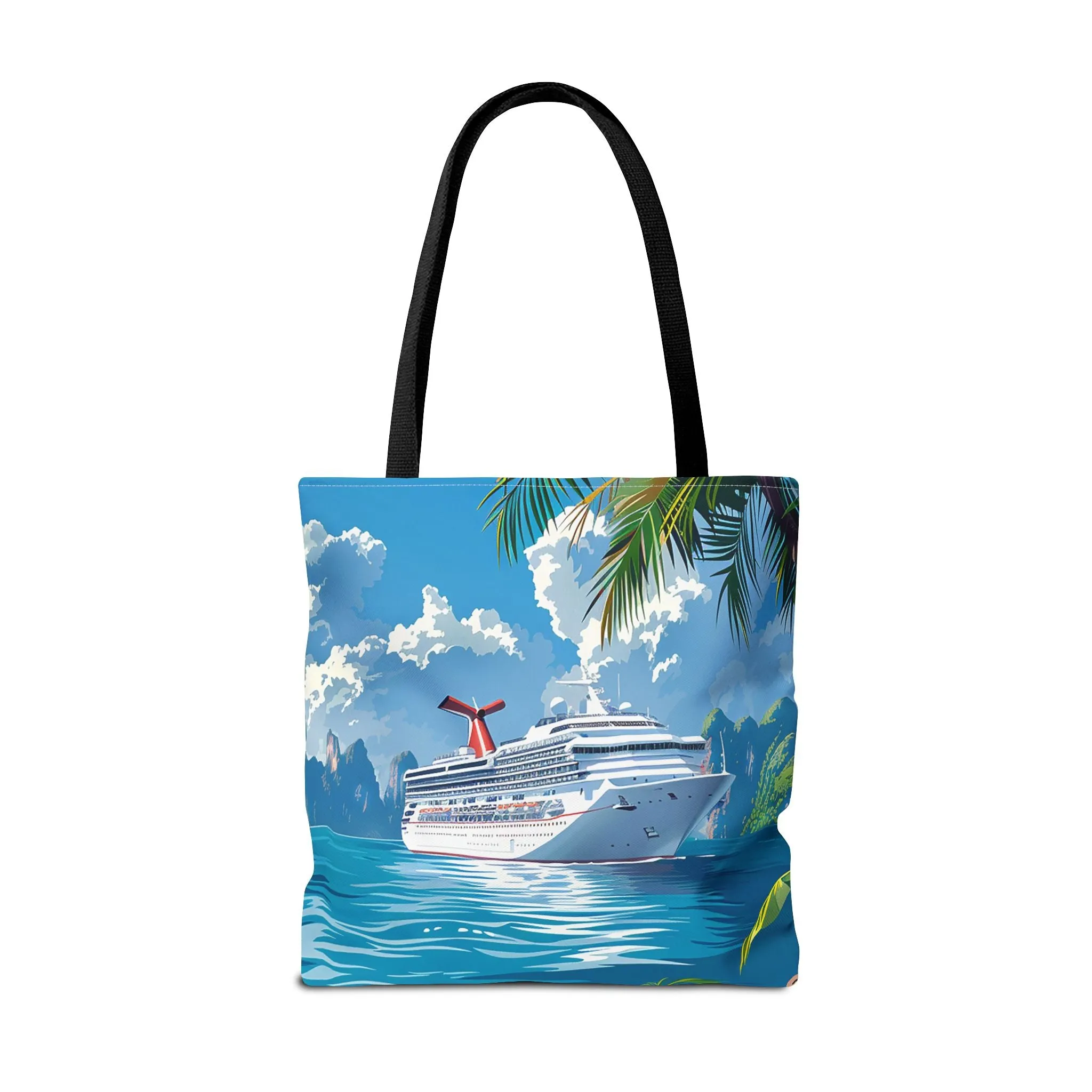 Caribbean Cruise Bliss Tote Bag - Set Sail in Style - Paradise at Your Side! Available in 3 sizes.