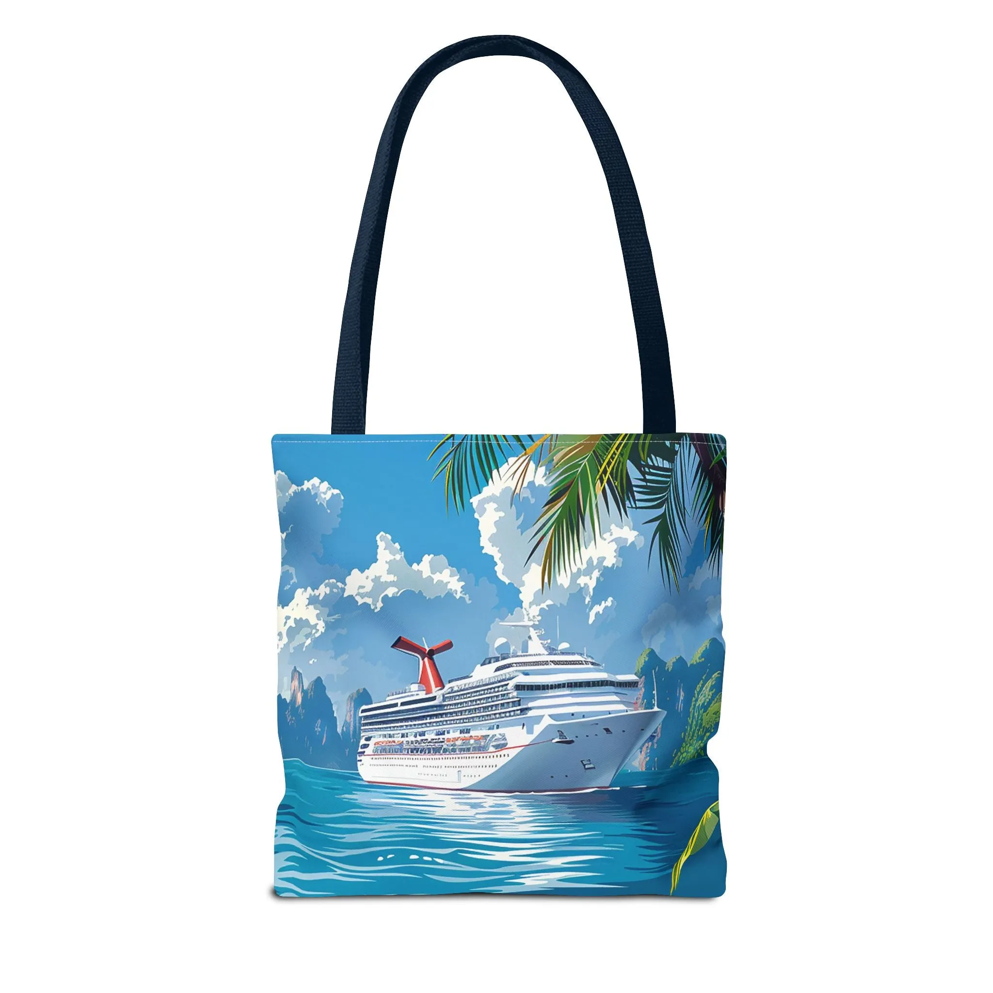 Caribbean Cruise Bliss Tote Bag - Set Sail in Style - Paradise at Your Side! Available in 3 sizes.