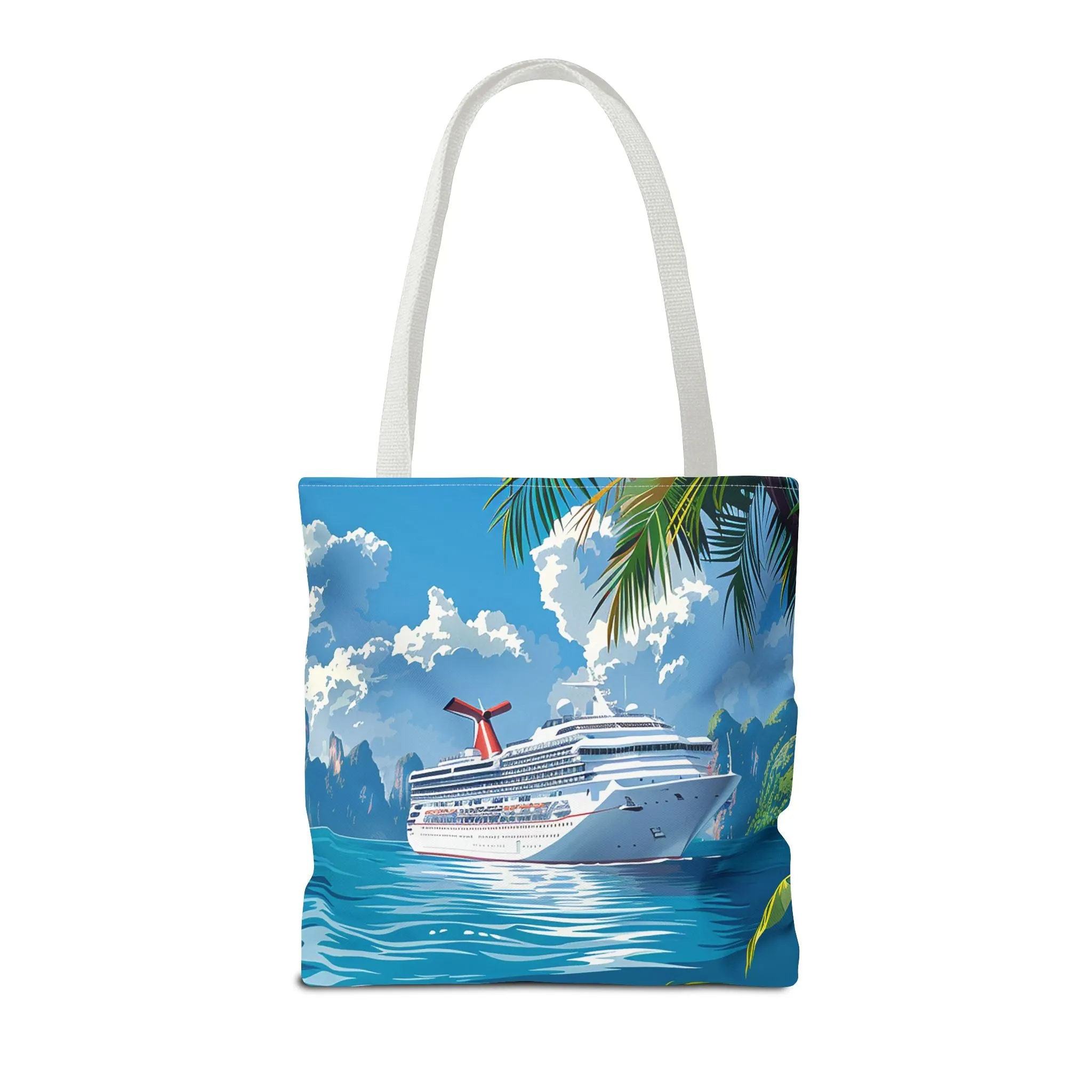 Caribbean Cruise Bliss Tote Bag - Set Sail in Style - Paradise at Your Side! Available in 3 sizes.