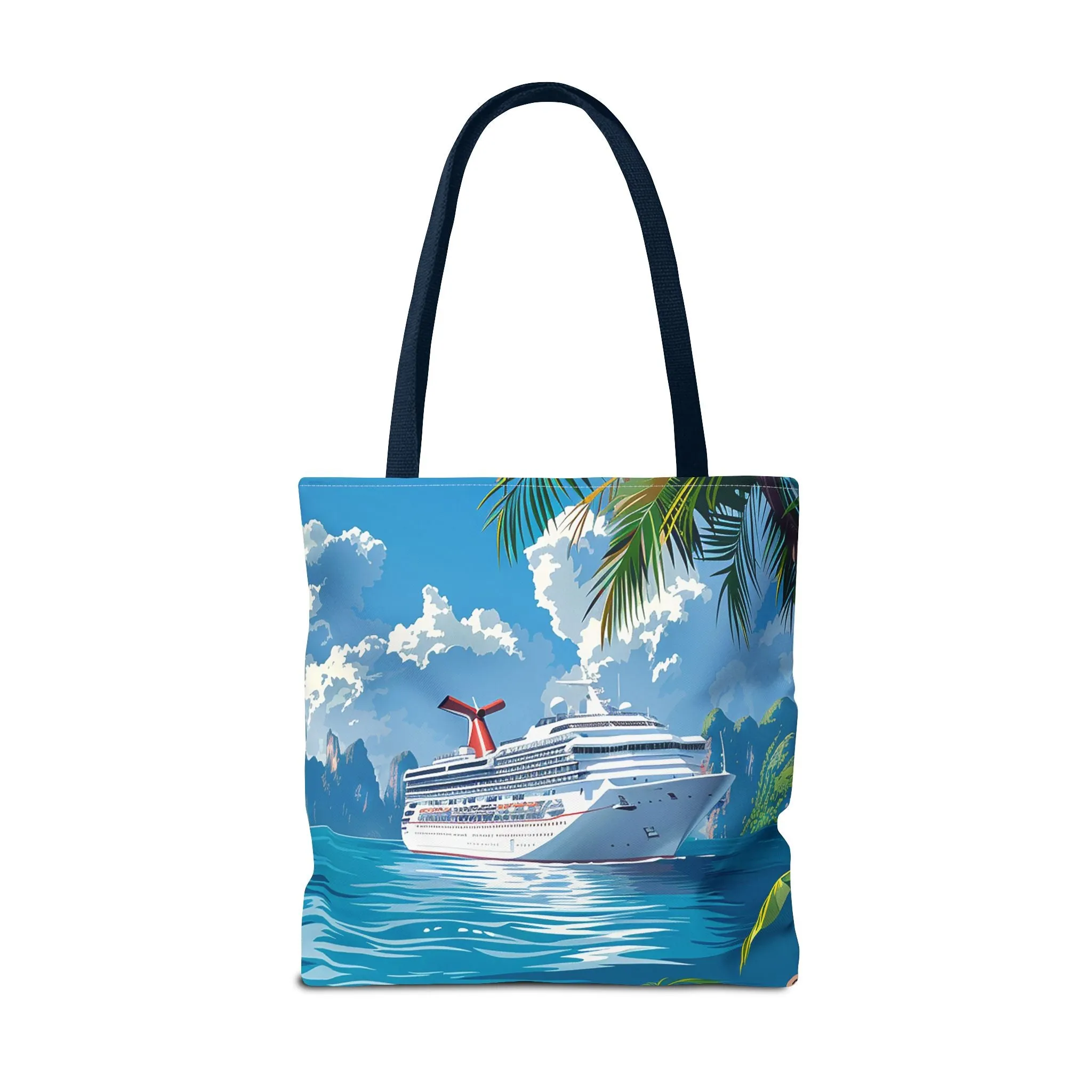 Caribbean Cruise Bliss Tote Bag - Set Sail in Style - Paradise at Your Side! Available in 3 sizes.