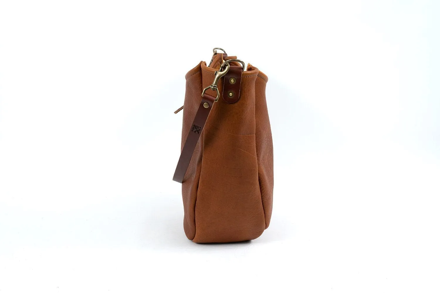 CELESTE LEATHER HOBO BAG - LARGE - FOREST GREEN