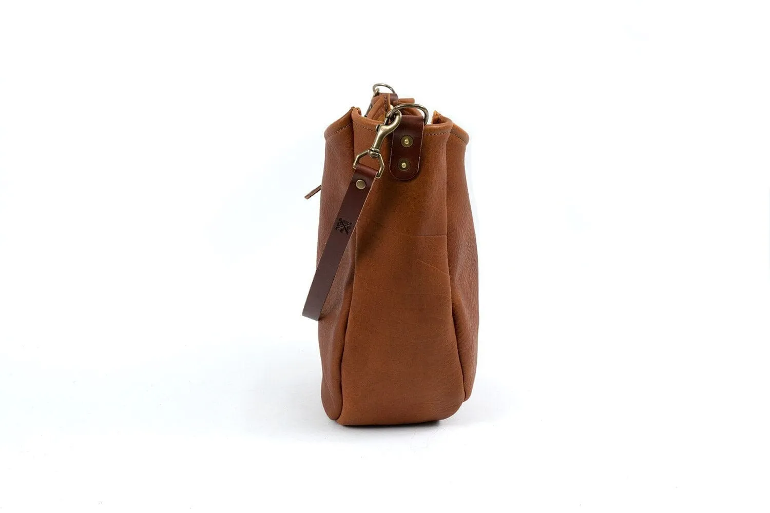 CELESTE LEATHER HOBO BAG - MEDIUM - VIOLET