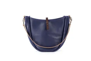 CELESTE LEATHER HOBO BAG - MEDIUM - VIOLET