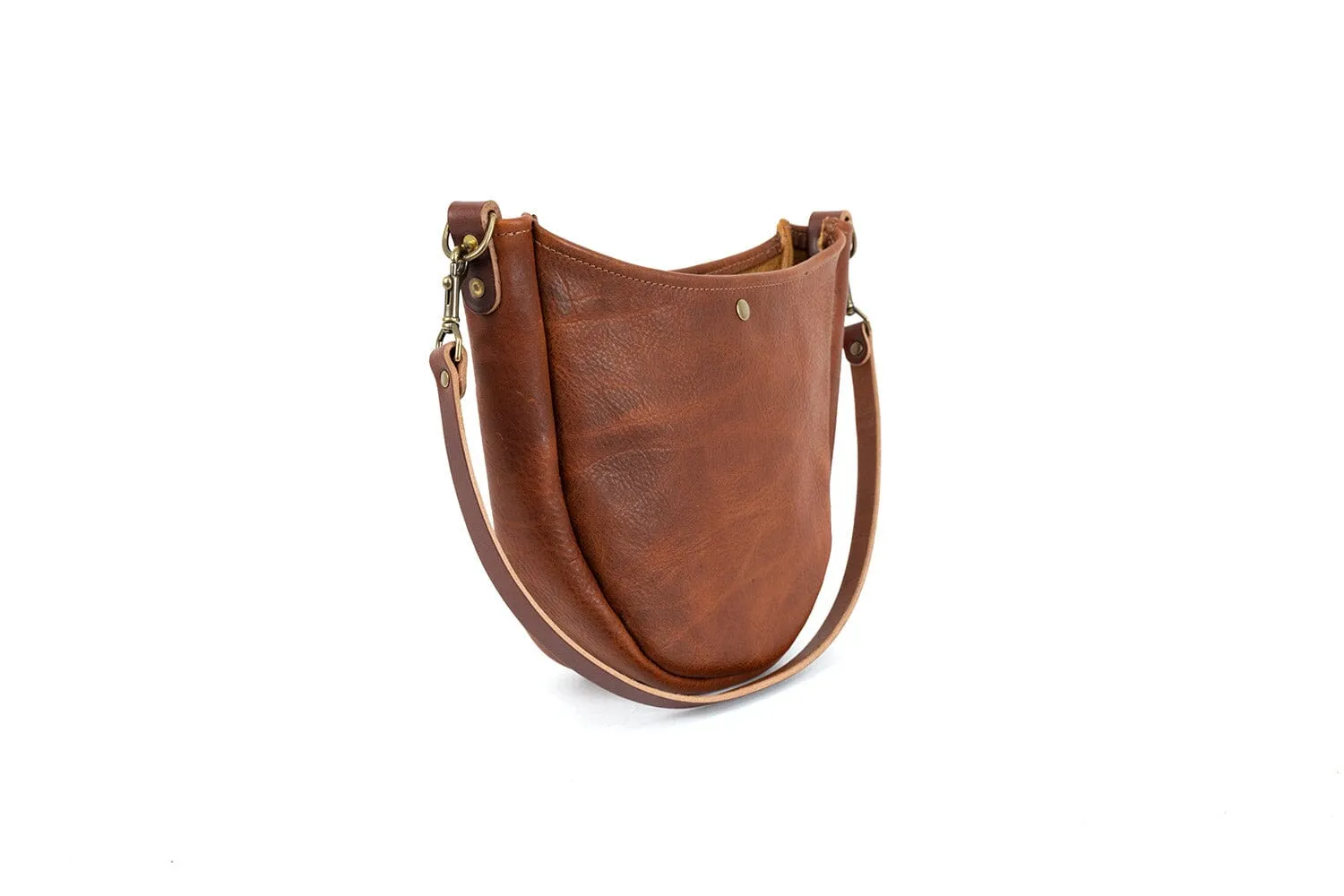 CELESTE LEATHER HOBO BAG - MERLOT
