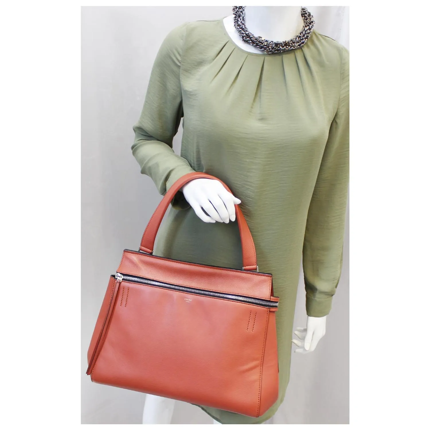 CELINE Edge Smooth Calfskin Leather Shoulder Bag - 15% OFF