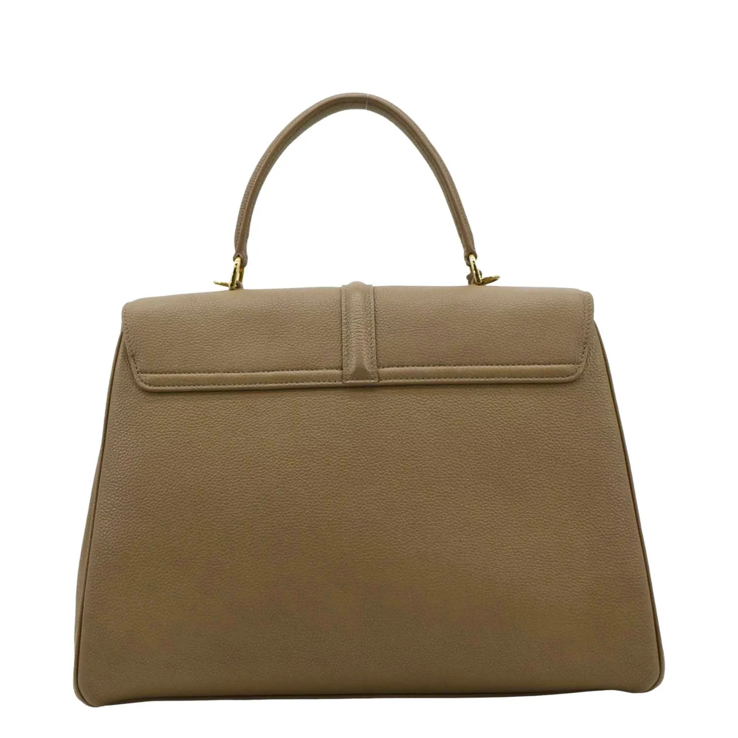 CELINE Medium 16 Leather Tote Shoulder Bag Beige