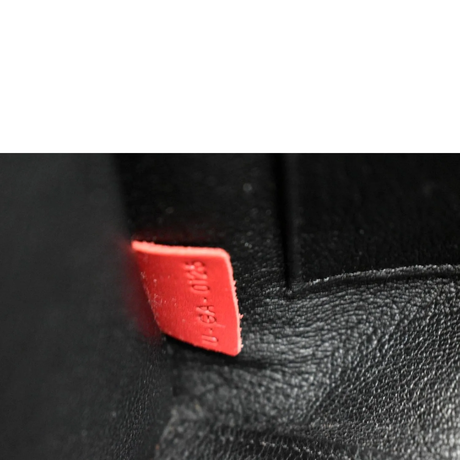 CELINE Nano Luggage Leather Shoulder Bag Red