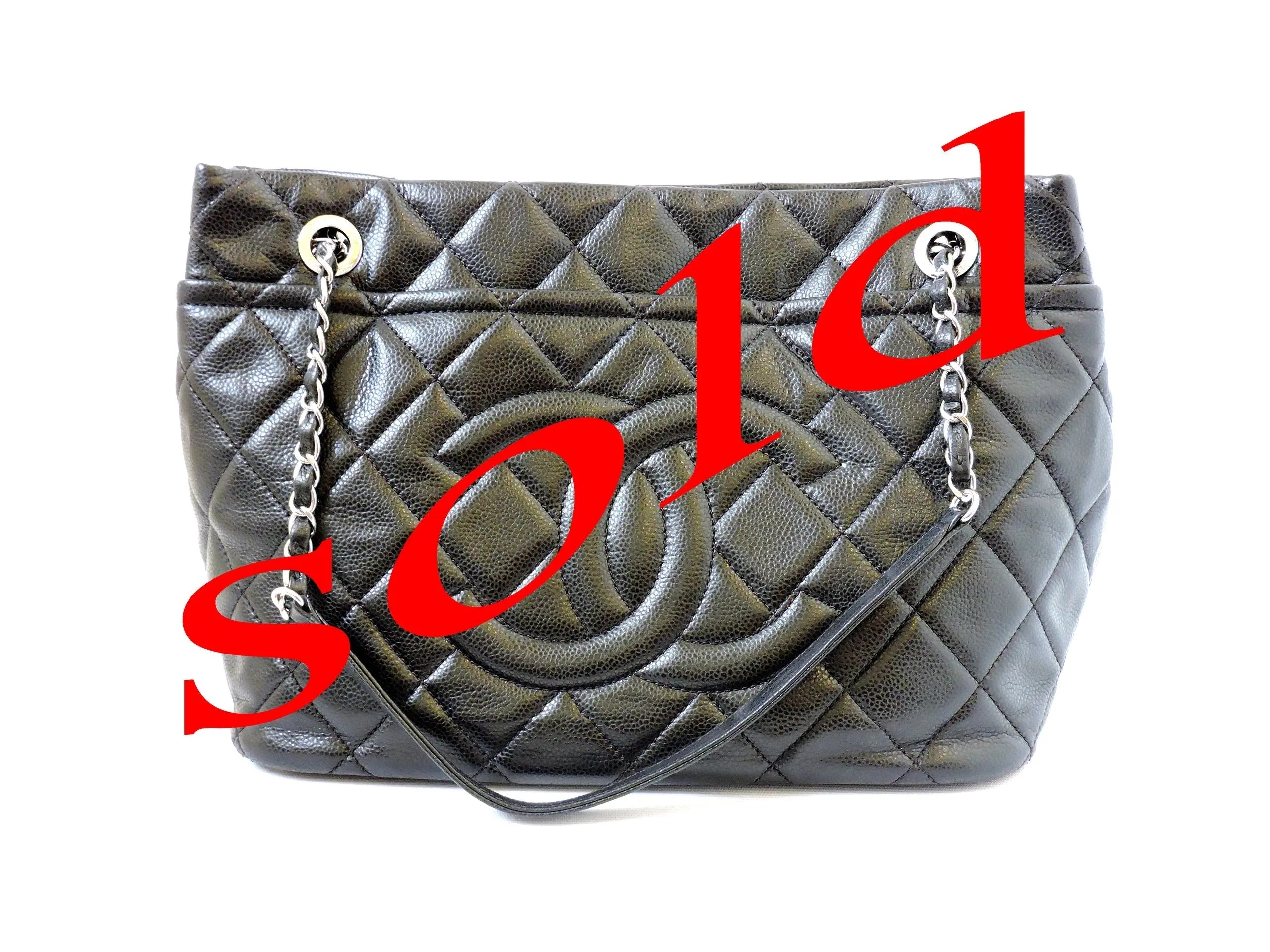 Chanel Caviar Cc Timeless Soft Shopper