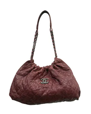 Chanel CC Glazed Caviar Hobo Bag