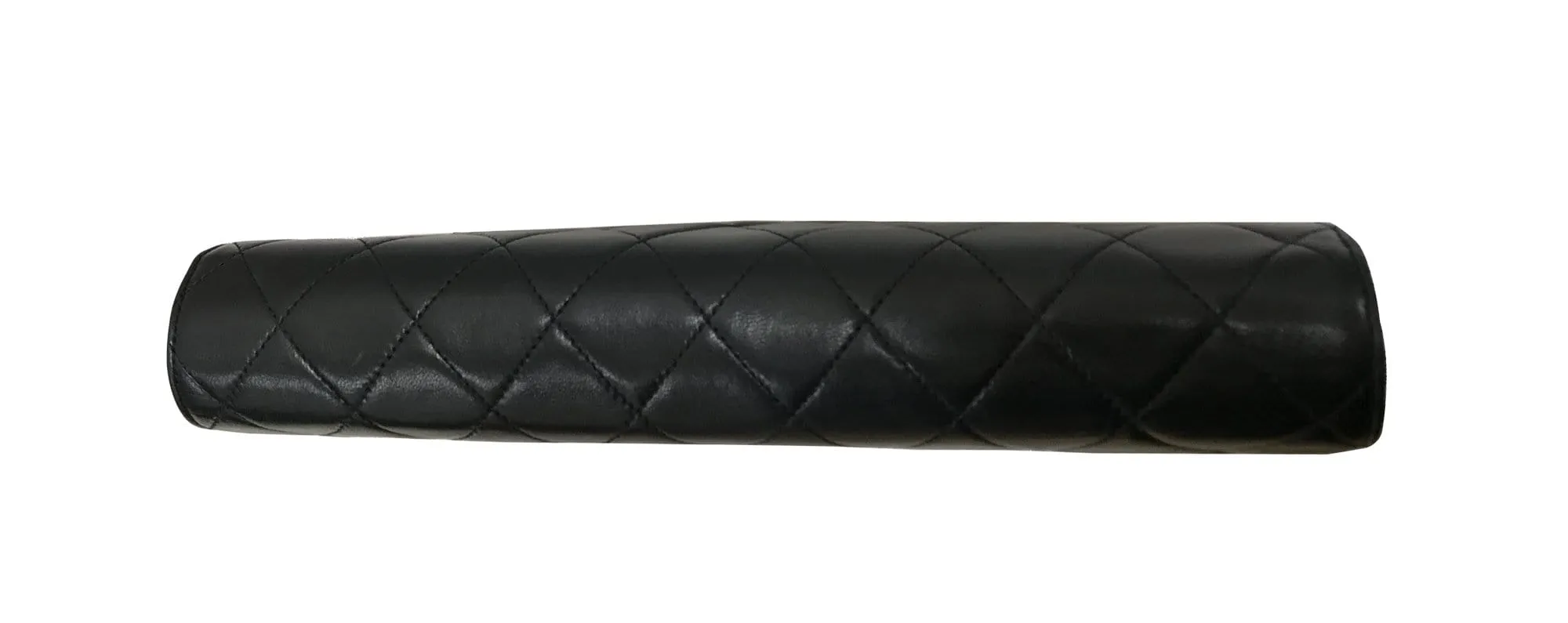 CHANEL Lamb Skin Matelasse 25 Chain Black Shoulder Bag