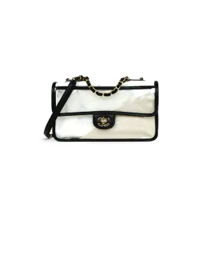 Chanel NWT PVC/ Lambskin Medium Coco Sand Flap Bag