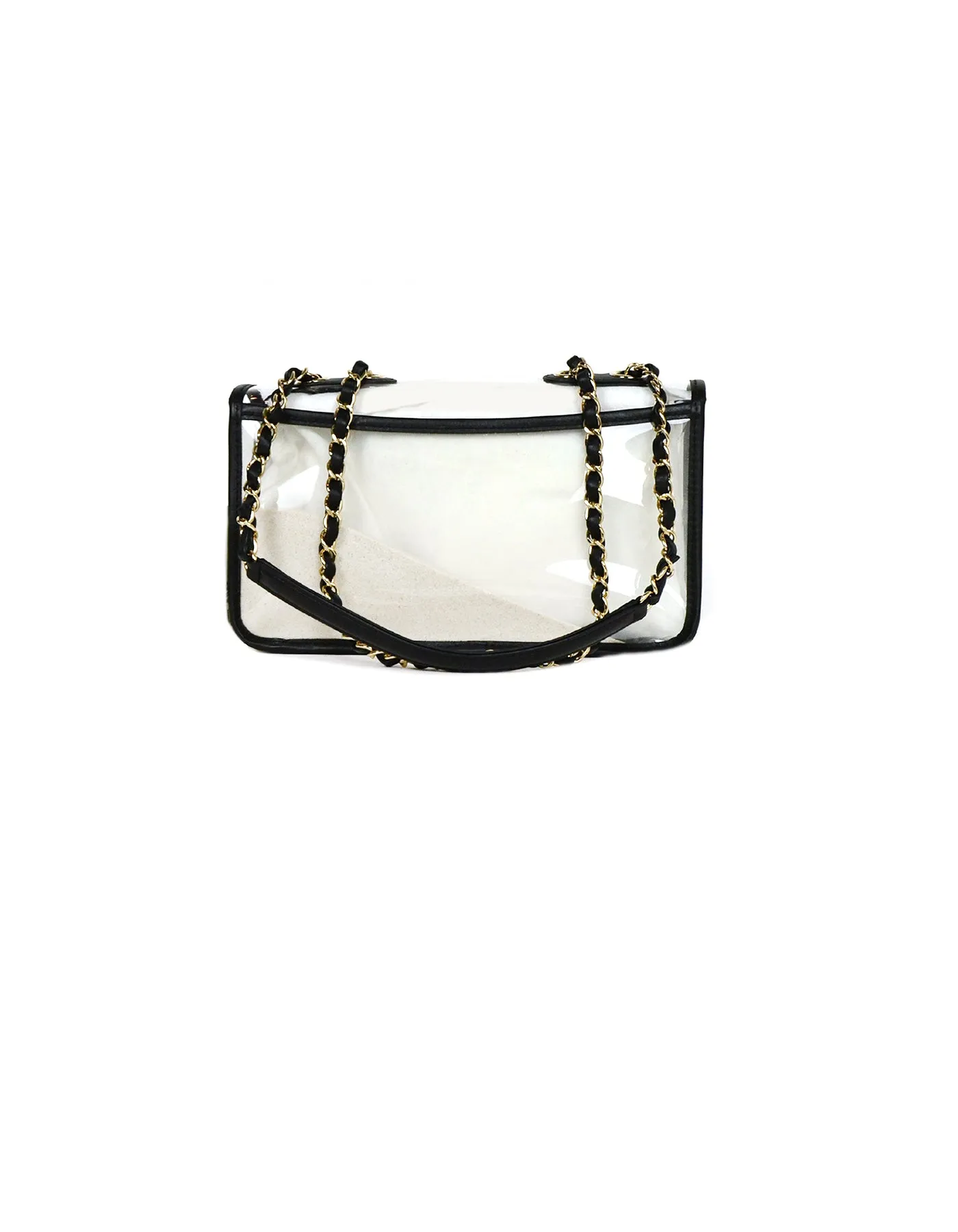 Chanel NWT PVC/ Lambskin Medium Coco Sand Flap Bag