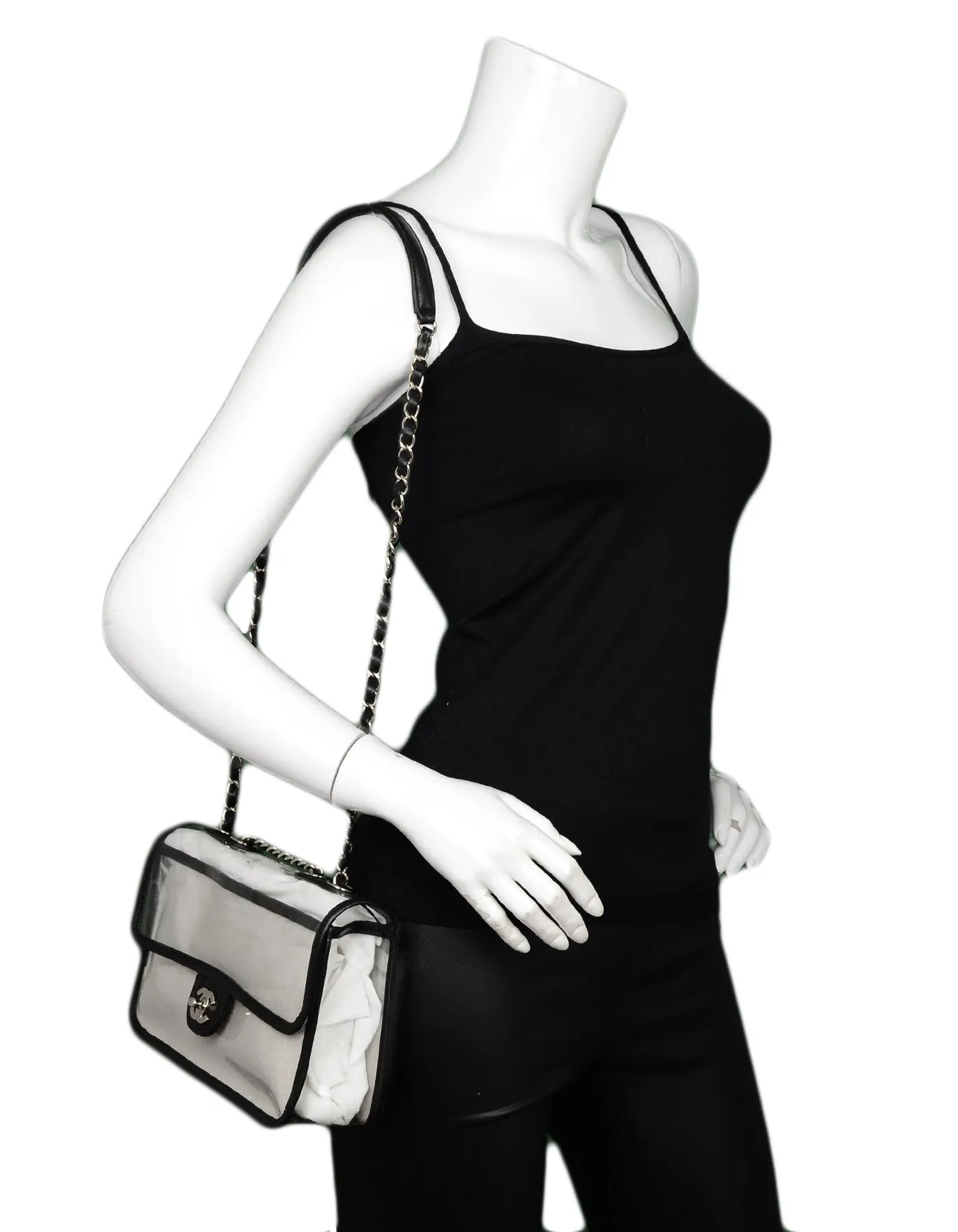Chanel NWT PVC/ Lambskin Medium Coco Sand Flap Bag