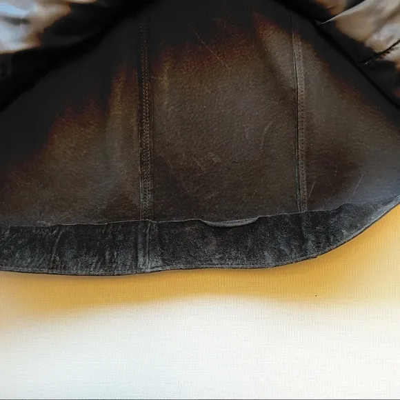 Chico’s Leather Suede Shirt Jacket