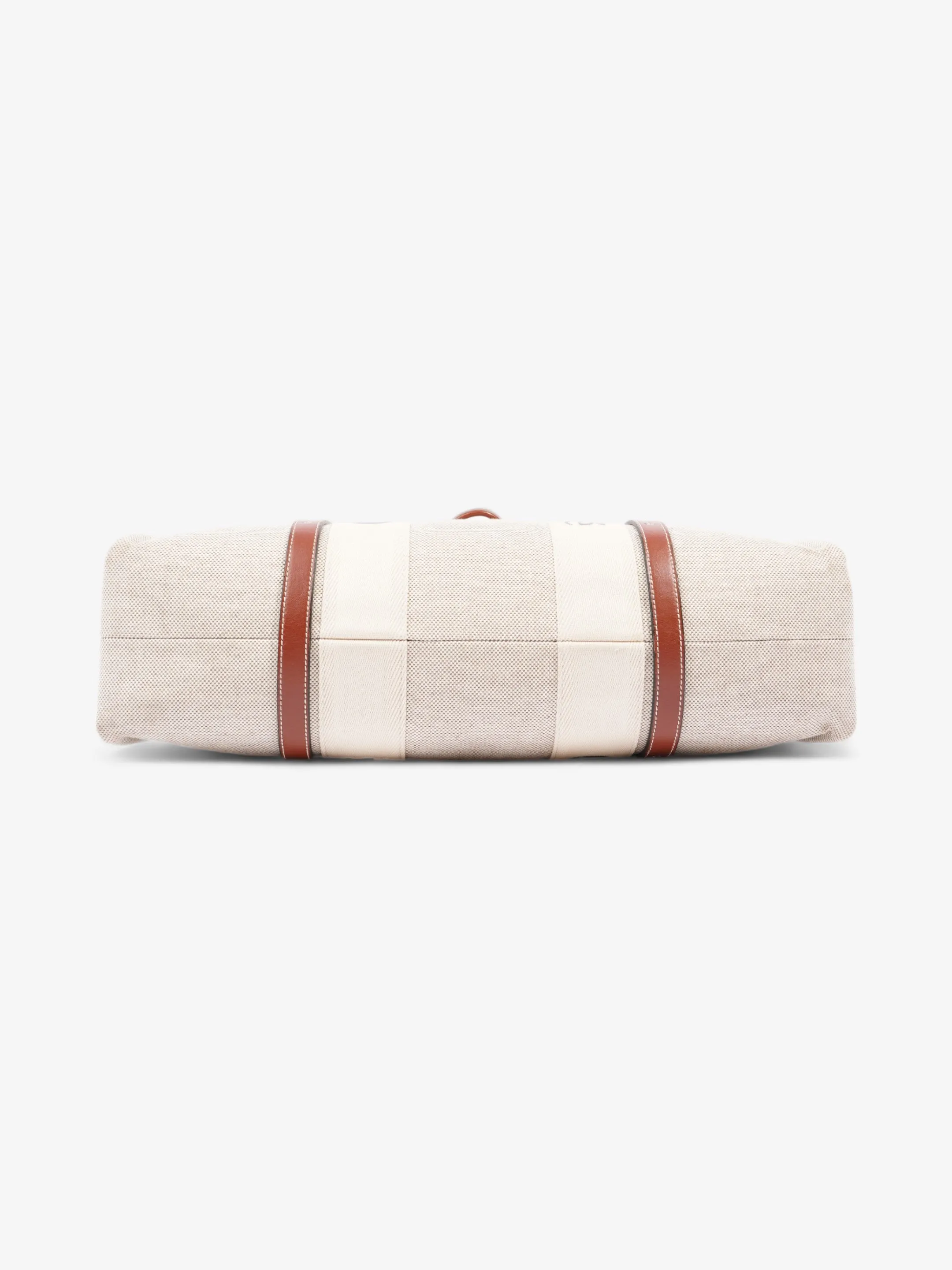 Chloe Woody Beige / Brown / White Canvas Large
