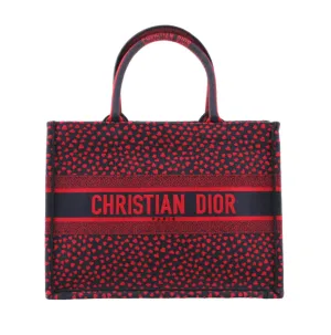 Christian Dior Pop Heart I Love Paris Embroidered Book Tote