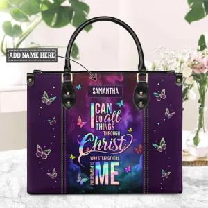 Christianart Designer Handbags, I Can Do All Things Through Christ Philippians 4:13, Personalized Gifts, Gifts for Women, Christmas Gift.
