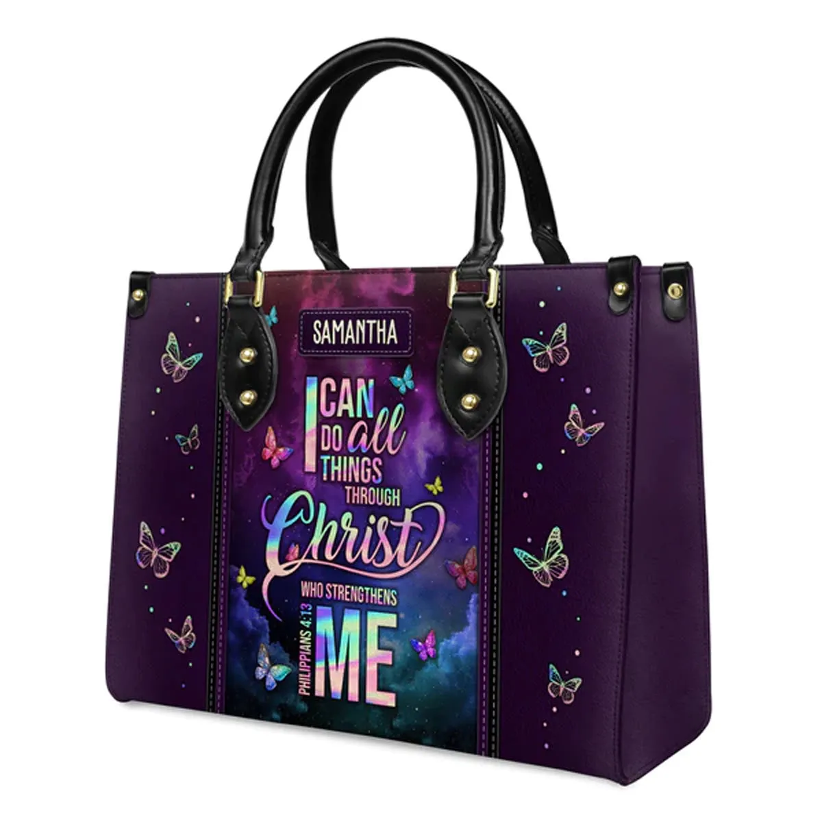 Christianart Designer Handbags, I Can Do All Things Through Christ Philippians 4:13, Personalized Gifts, Gifts for Women, Christmas Gift.