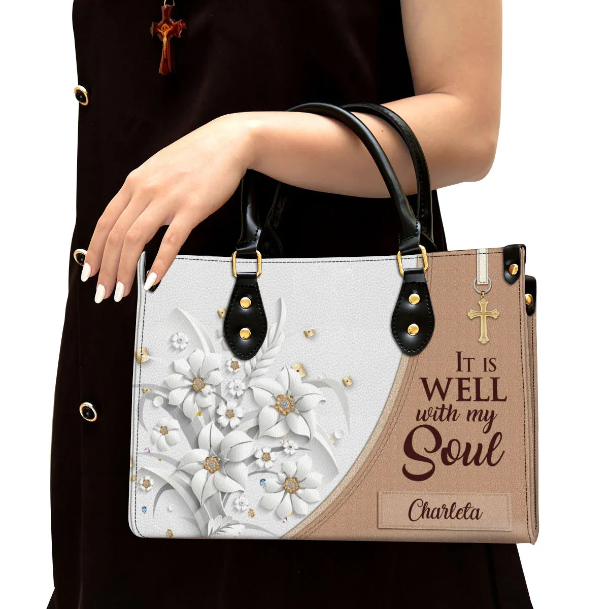Christianart Designer Handbags, It Is Well With My Soul, Personalized Gifts, Gifts for Women.