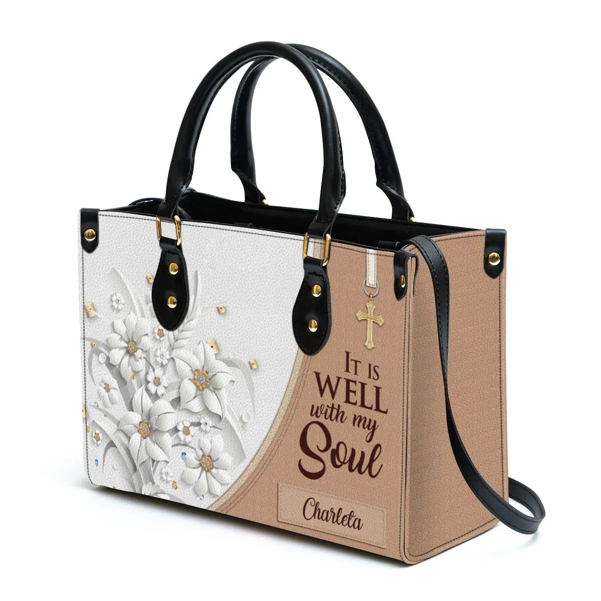 Christianart Designer Handbags, It Is Well With My Soul, Personalized Gifts, Gifts for Women.