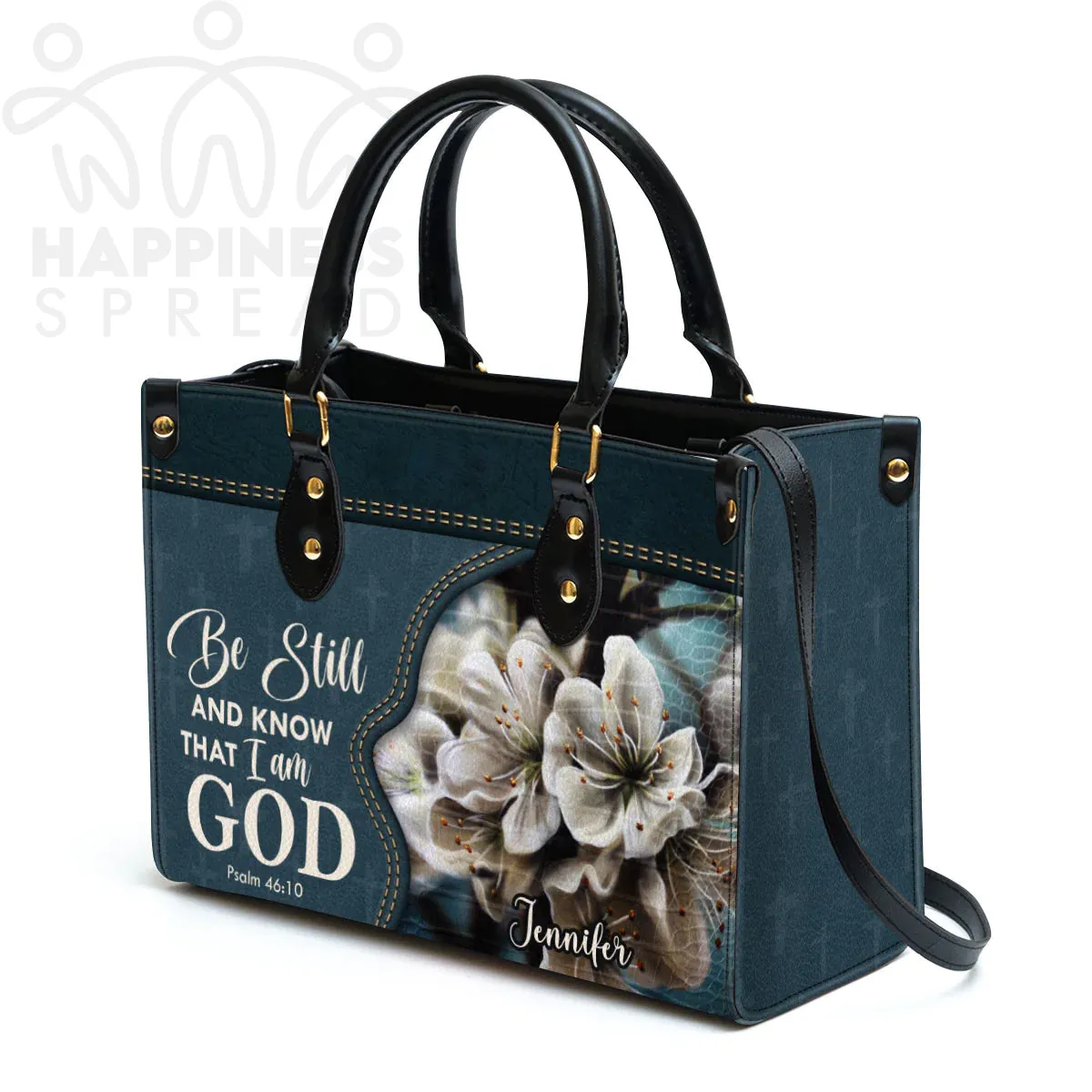 Christianart Handbag, Be Still And Know That I Am God, Personalized Gifts, Gifts for Women.