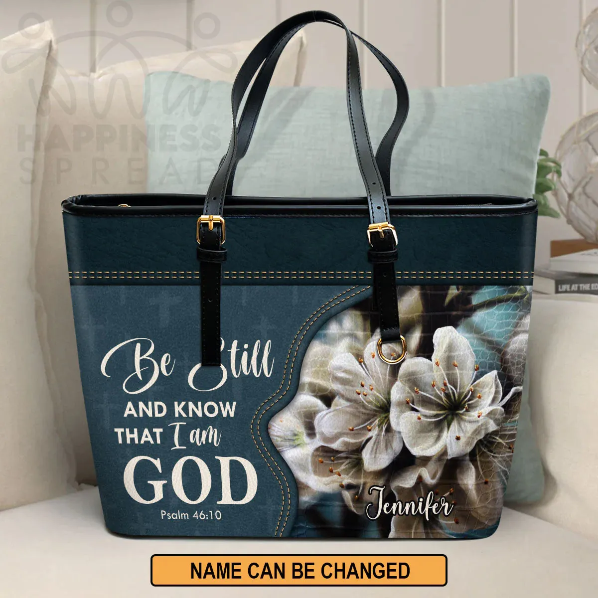 Christianart Handbag, Be Still And Know That I Am God, Personalized Gifts, Gifts for Women.